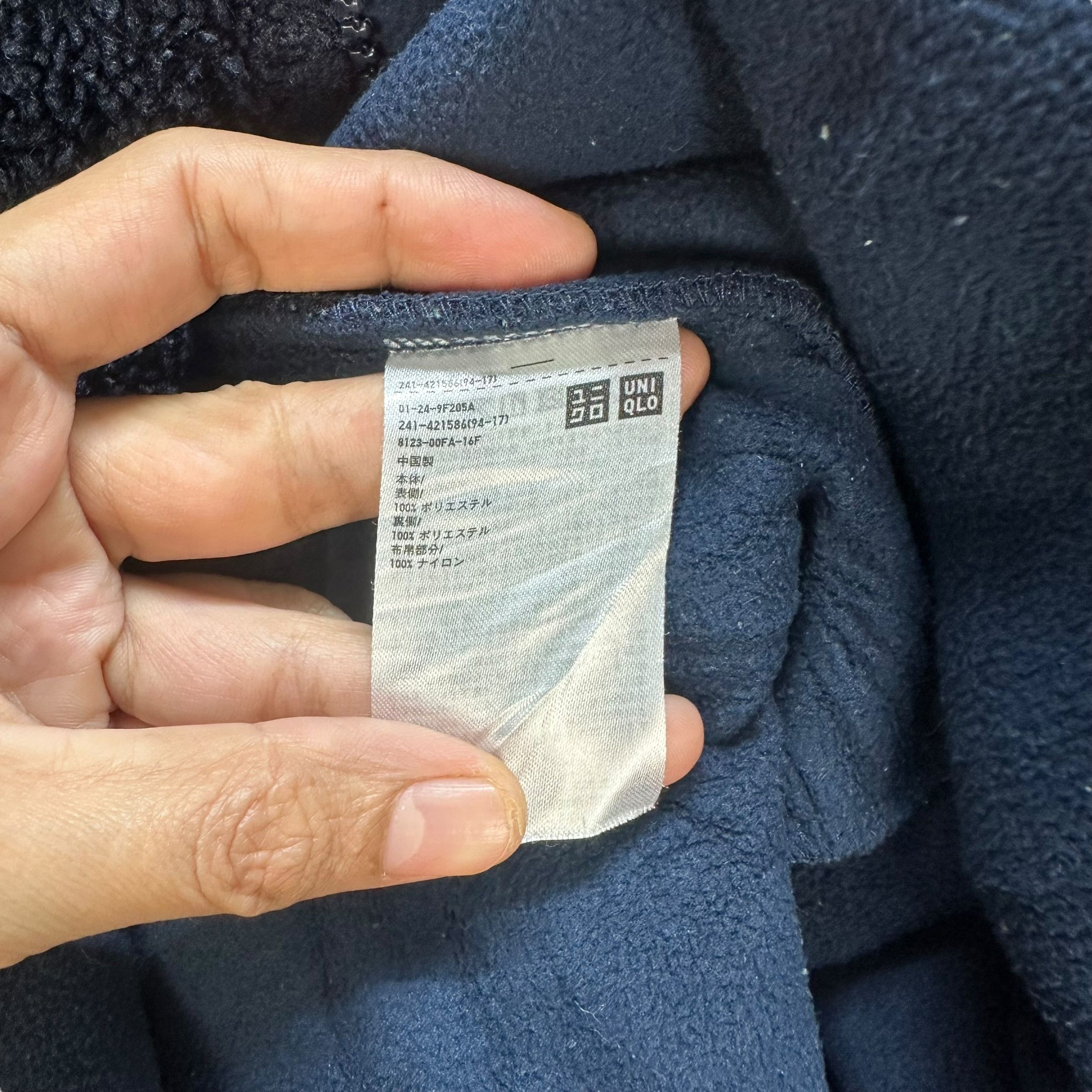 JW Anderson × Uniqlo J.W. Anderson Dark Blue Fleece Zipper Hoodies #8957-42 Size US S / EU 44-46 / 1 - 7 Thumbnail