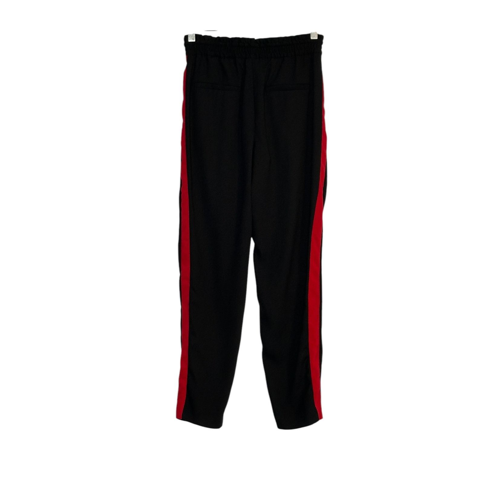 Zara Zara black chiffon red stripes pull on jogger pants size XS Size 30" / US 8 / IT 44 - 4 Thumbnail