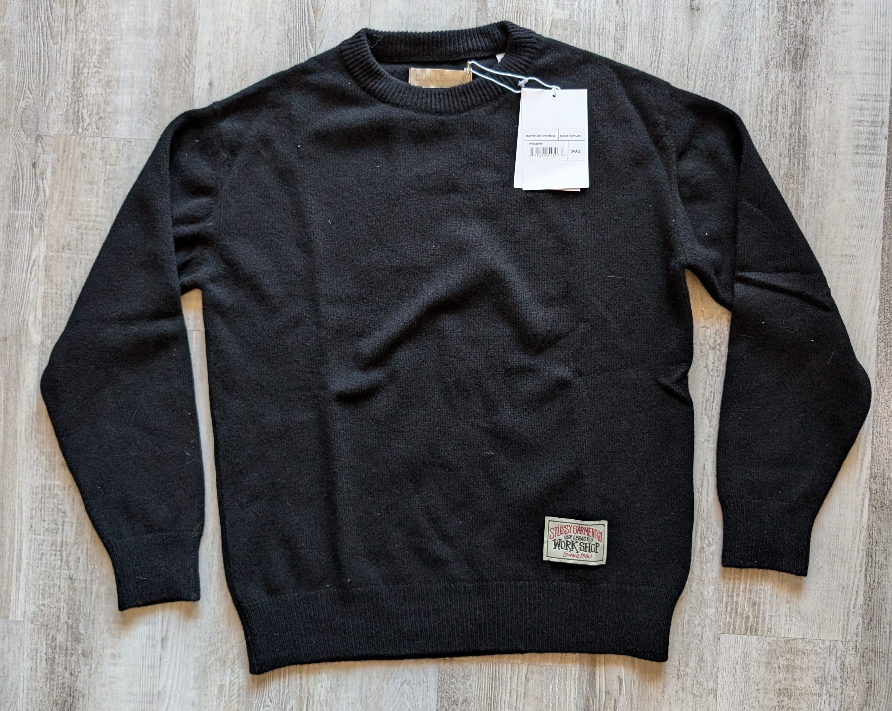 Our Legacy × Stussy Stussy x Our Legacy WORK SHOP KNITTED ROUNDNECK SWEATER  | Grailed