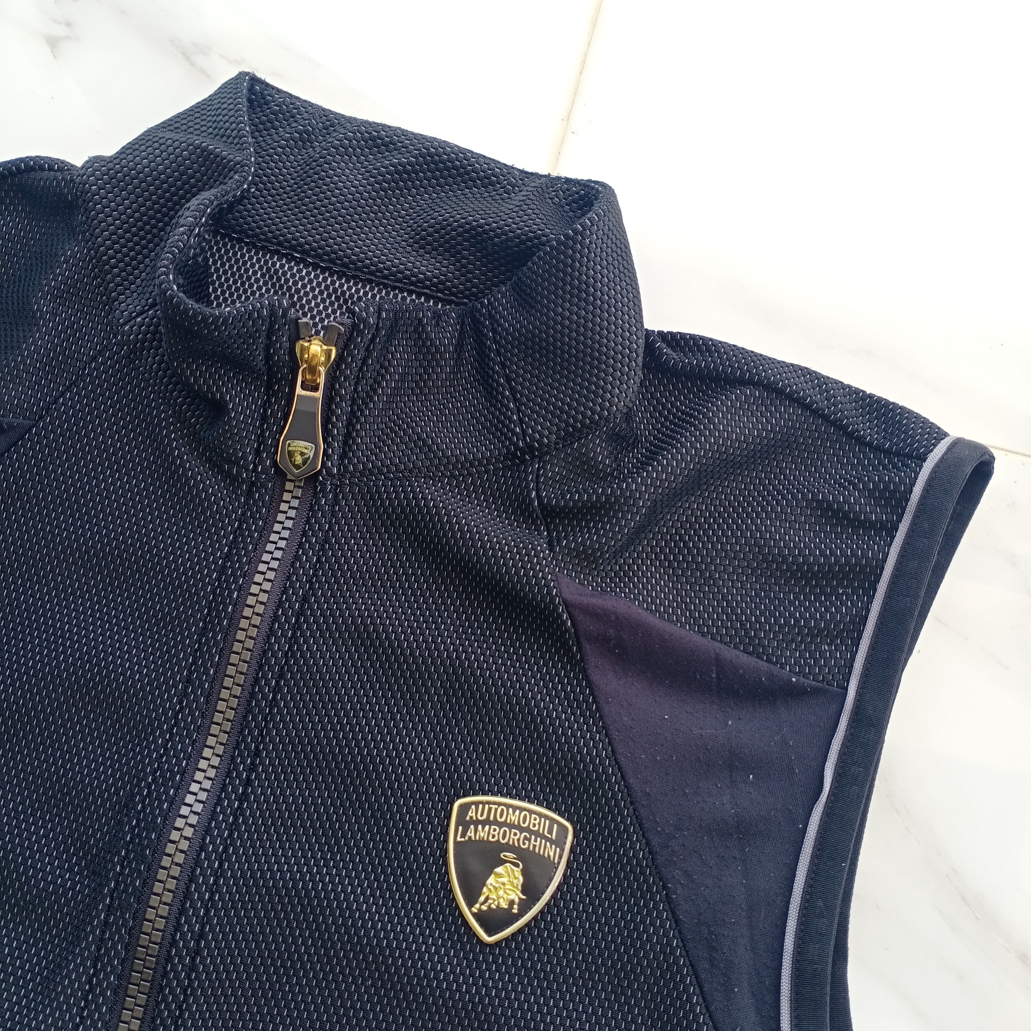 Lamborghini × Mercedes-Benz × Vintage Automobil Lamborghini Vest Work Jacket Black SGF 67 Size US S / EU 44-46 / 1 - 2 Thumbnail