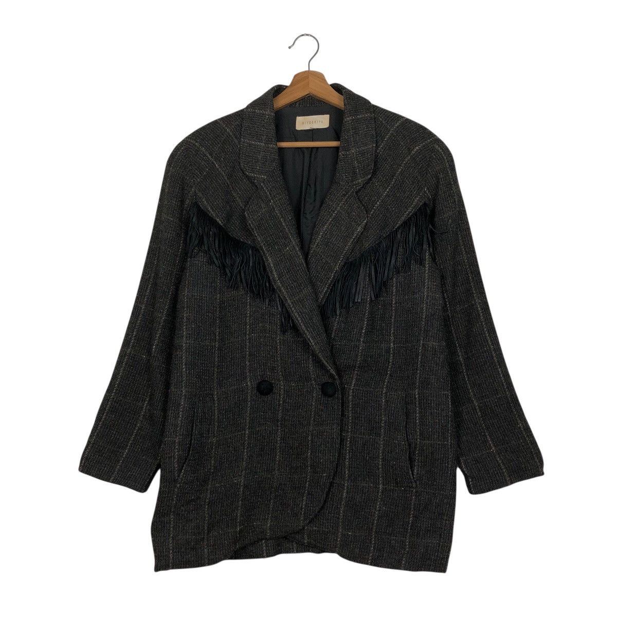 Japanese Brand 📌Wool Jacket Boro Design Western Hiyoshiya Issey Miyake Size US M / EU 48-50 / 2 - 2 Thumbnail