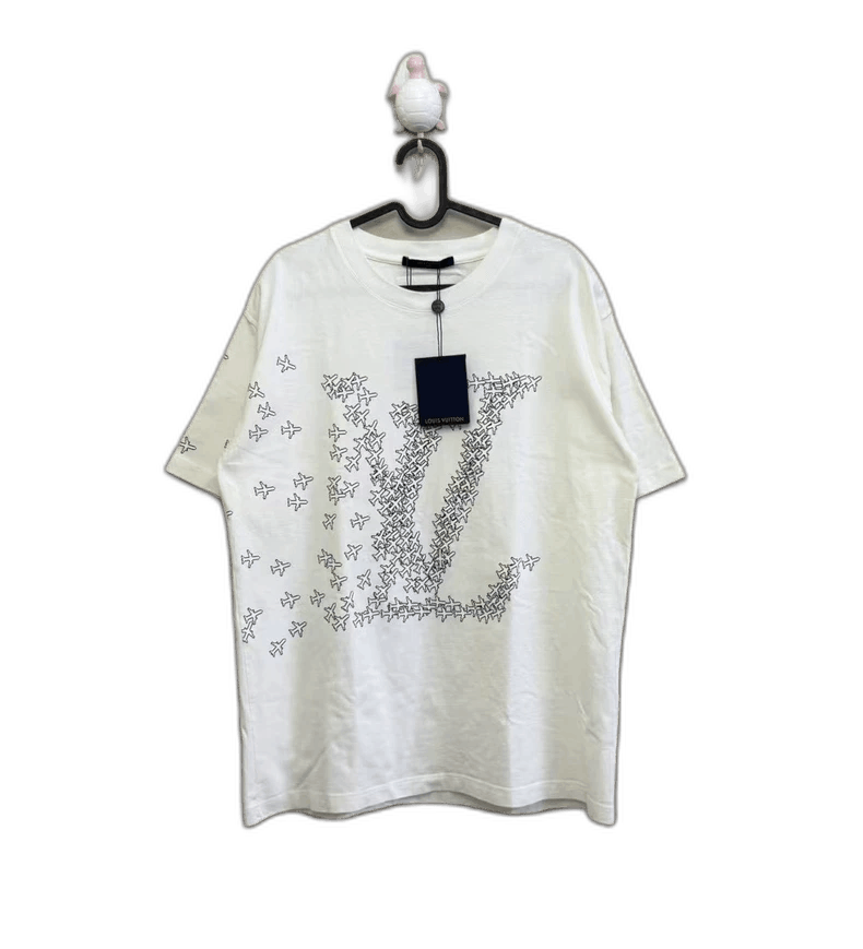 LOUIS VUITTON ホワイト Tシャツ Louis Vuitton White Pendant Logo T-Shirt – Savonches
