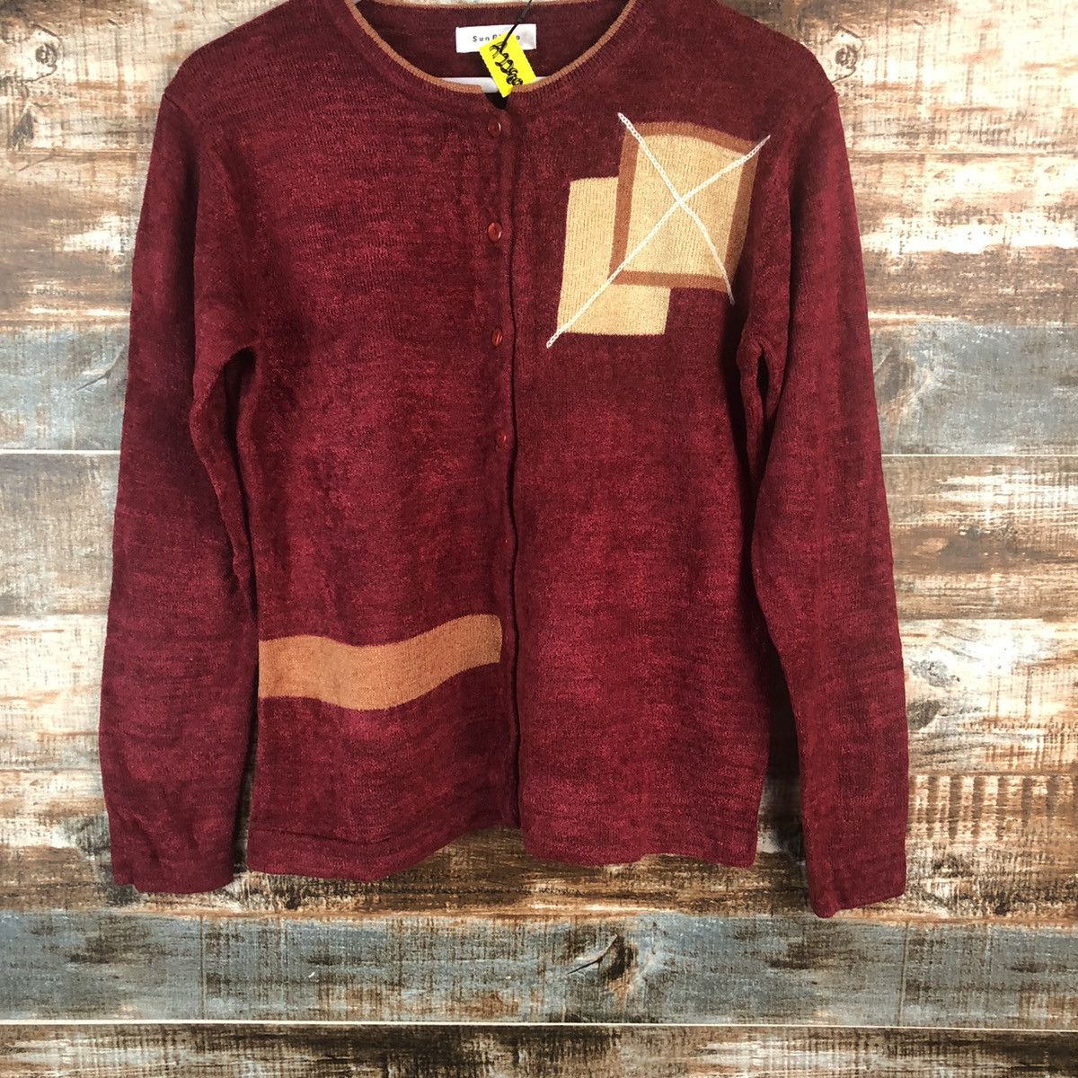 Homespun Knitwear Sun Giano Red vintage Knitwear #A2280 Size M / US 6-8 / IT 42-44 - 3 Thumbnail