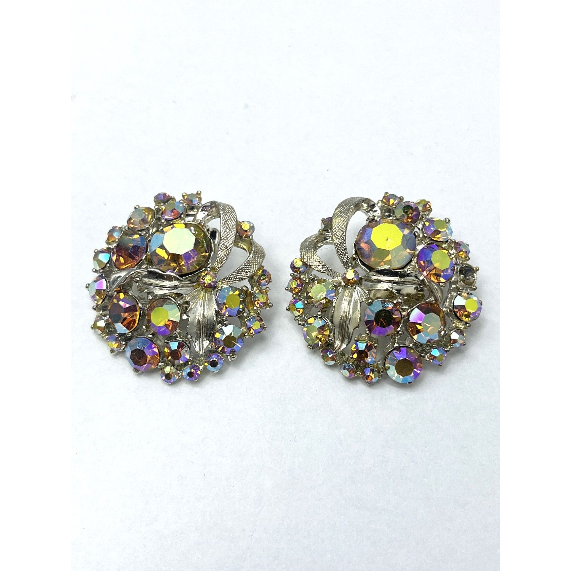 Vintage ART Arthur Pepper Rhinestone Earrings