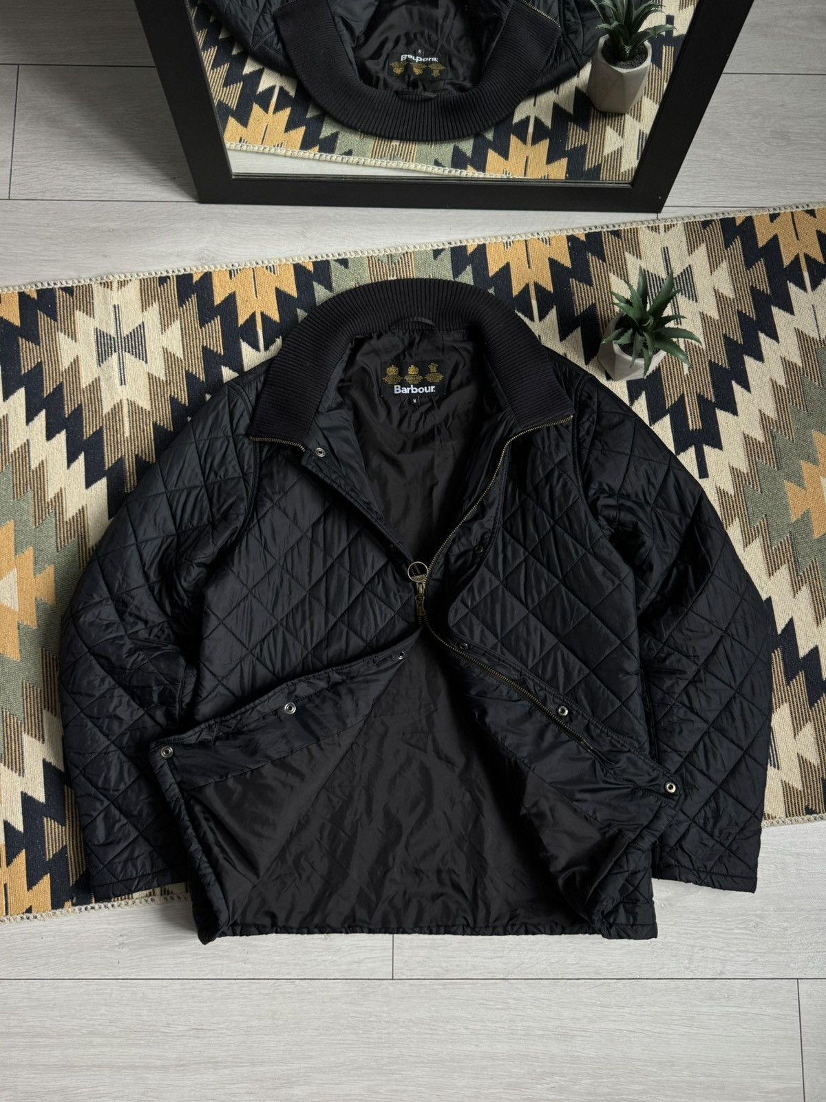 Barbour Vintage Barbour Chelsea Rib Neck Quilted Jacket Size US M / EU 48-50 / 2 - 13 Thumbnail