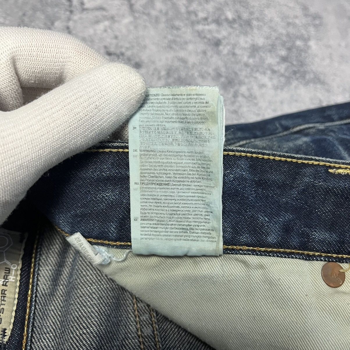 G-Star Vintage G-Star RAW 3301 Low Tapered Distressed Denim Jeans Size US 38 / EU 54 - 14 Thumbnail