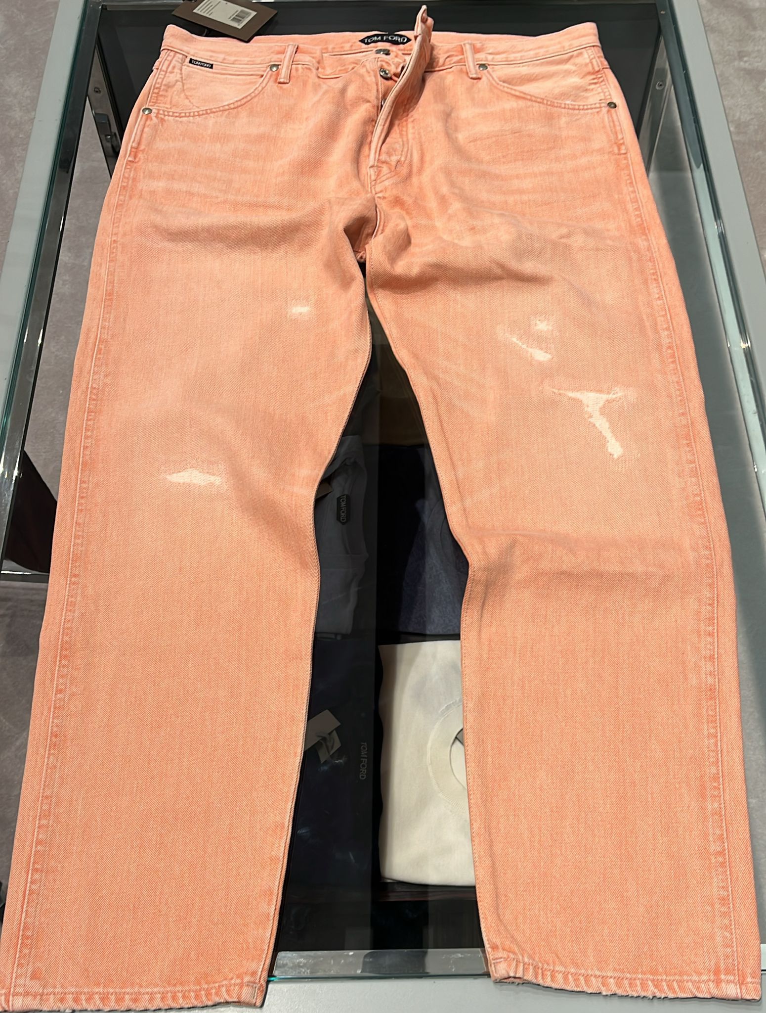 Tom Ford o1loc1c0924 DPT002 Tapered Jeans in Pink Size US 34 / EU 50 - 1 Thumbnail