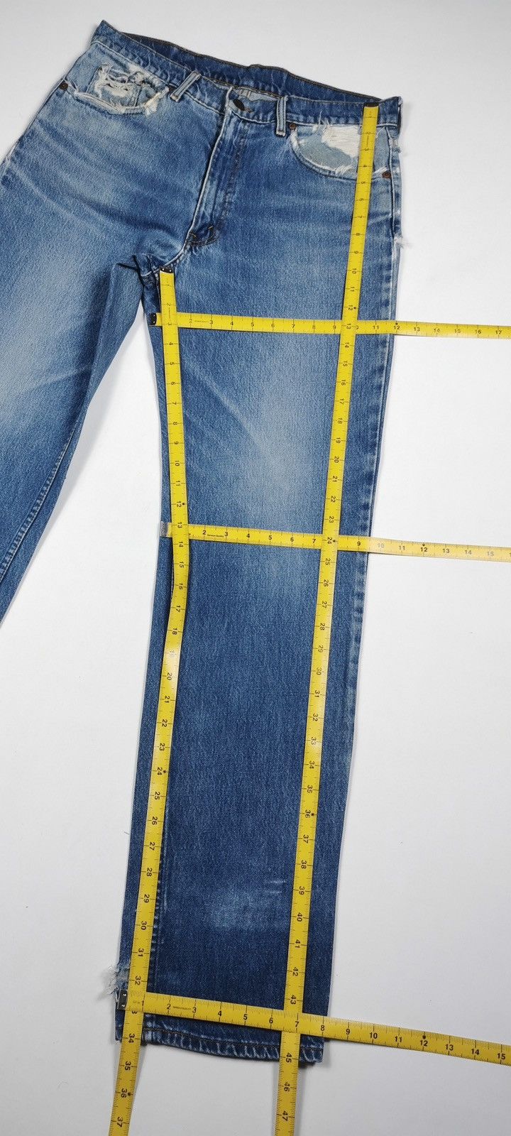 Levi's Distressed Vintage Levis 515 Denim Jeans Size US 33 - 12 Thumbnail