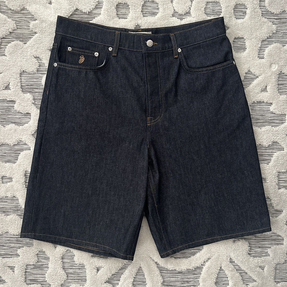 Stussy Stüssy Big Ol' Short Raw Denim | Grailed