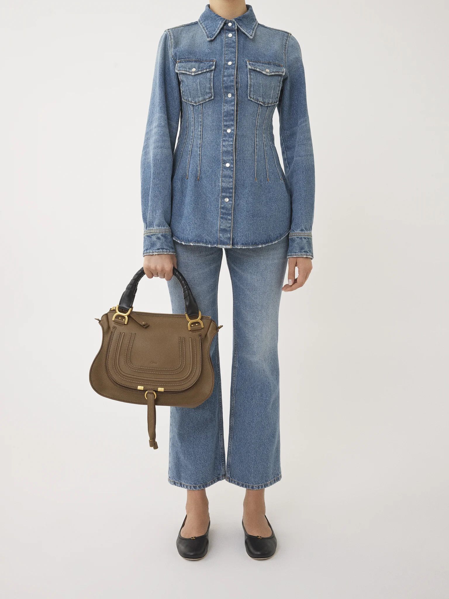 Chloe o1loc1c1024 Size: OS / Marcie Small Carry in Palm Brown Size ONE SIZE - 6 Thumbnail