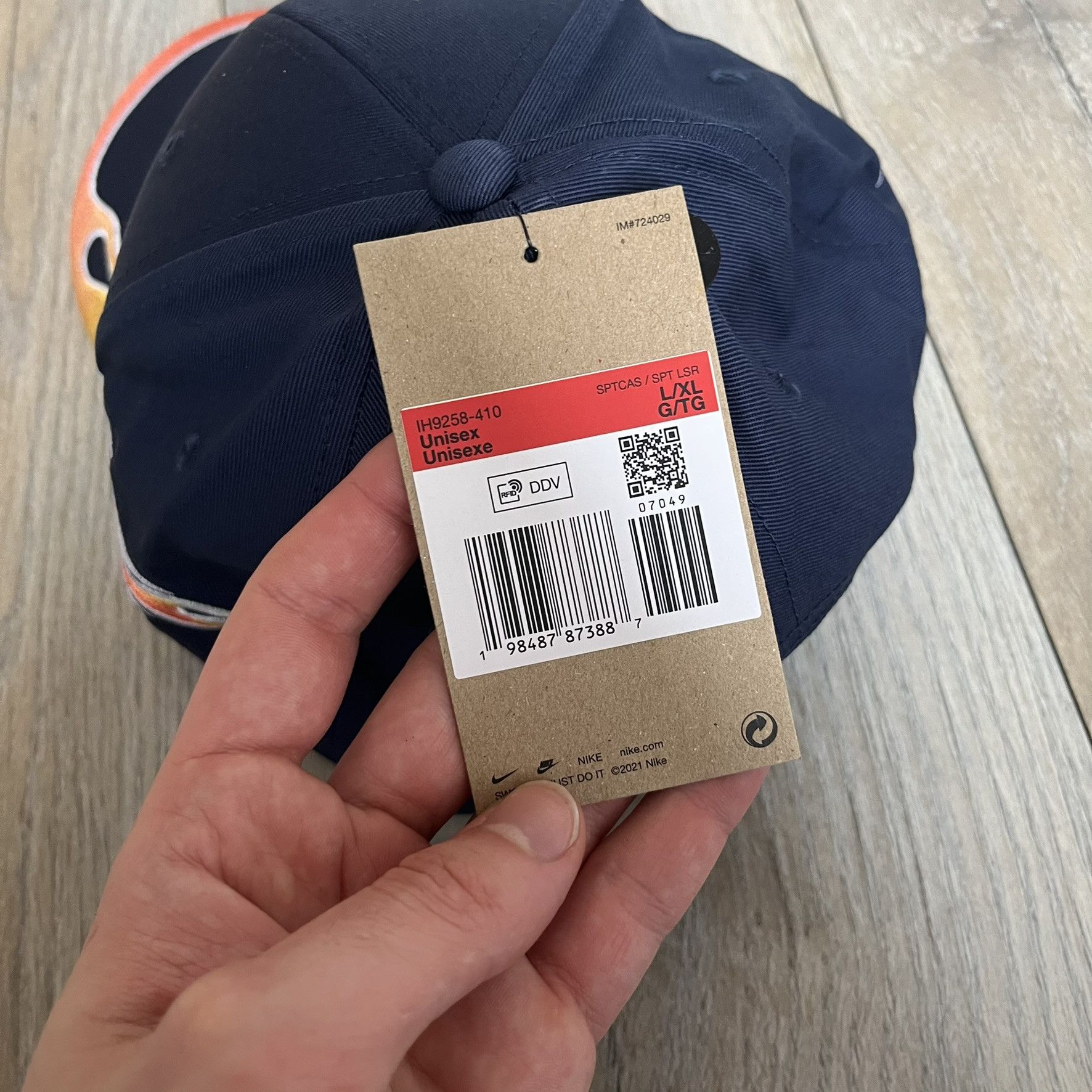 Nike Nike Club Semi-Structured OG Midnight Navy Flame Cap Large Size ONE SIZE - 7 Thumbnail
