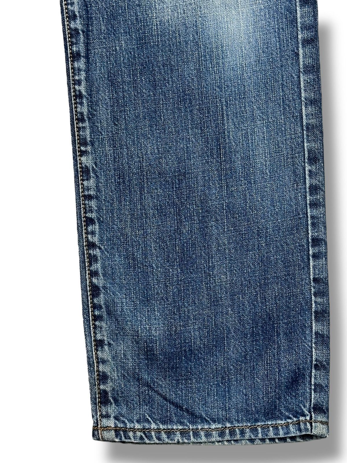 Japanese Brand Crack Evo Vintage Distressed Straight Cut With Striked Wash Size US 31 - 11 Thumbnail