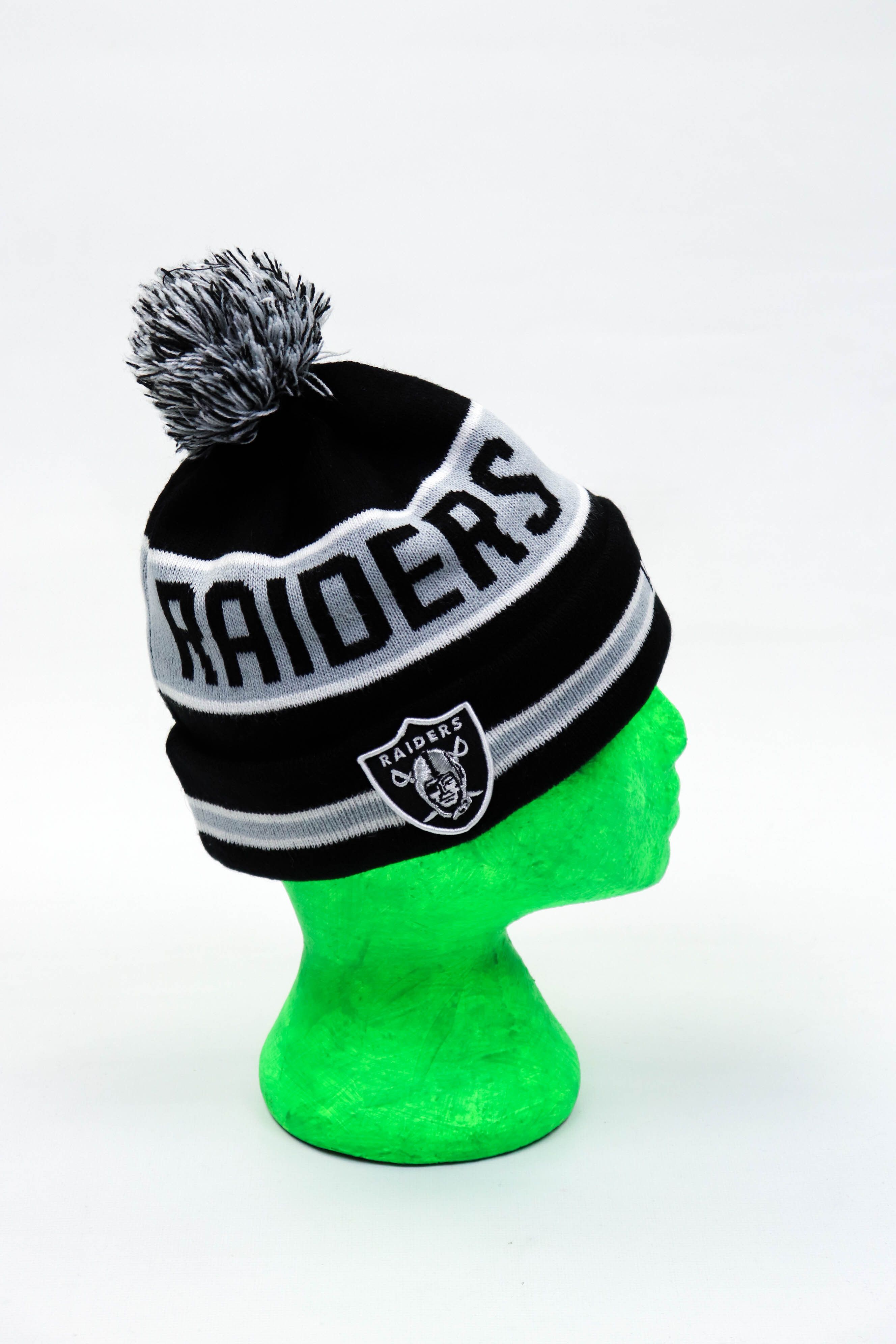 NFL New Era Oakland Raiders NFL Vintage Striped Beanie Hat Size ONE SIZE - 5 Thumbnail