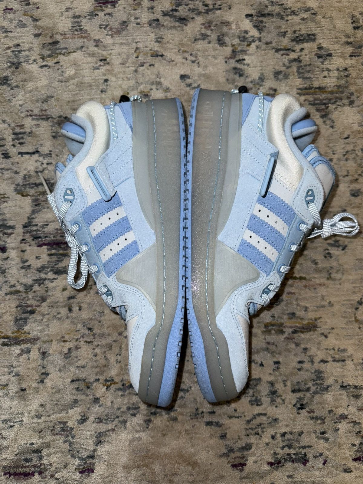 Adidas Adidas Bad Bunny Blue Tint Forum Buckle Low Sz 10 Size US 10 / EU 43 - 1 Thumbnail