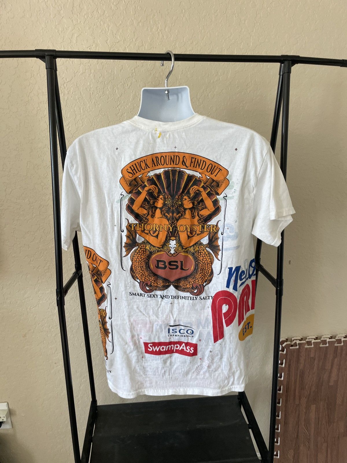 Gildan Shuck Around & Find Out New Orleans Pride t shirt Size US L / EU 52-54 / 3 - 5 Thumbnail