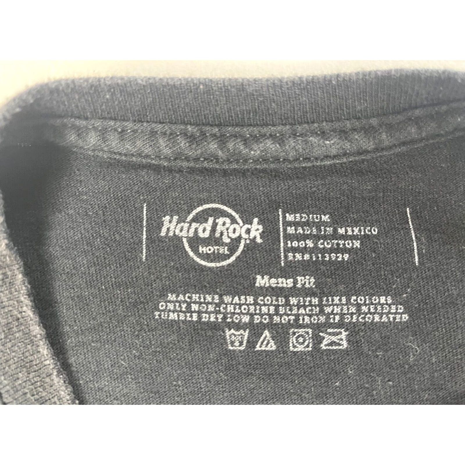 Vintage Hard Rock Hotel Hollywood, FL T-Shirt Men’s M Black Cotton Short Sleeve Crew Neck Rock Graphic Print Shirt Size US M / EU 48-50 / 2 - 5 Thumbnail