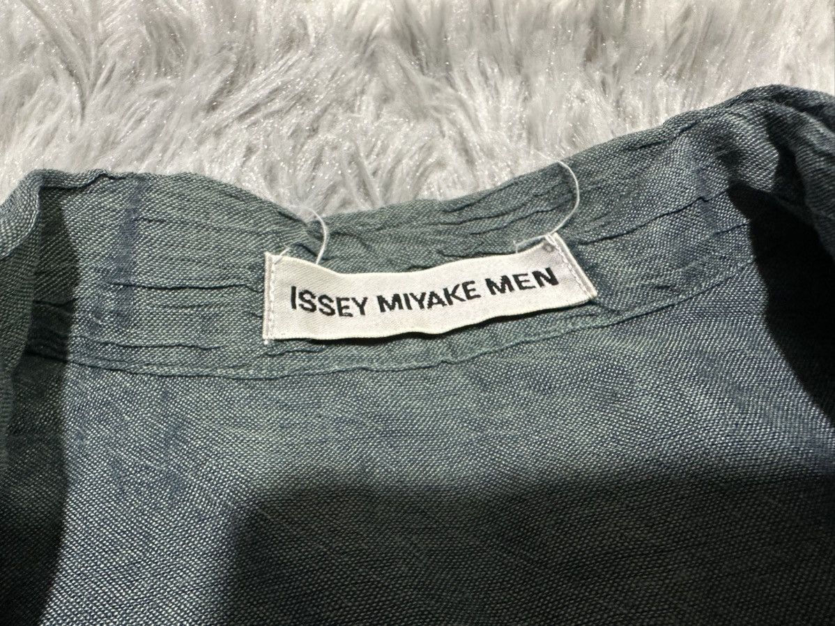 Issey Miyake 🔥Vintage Issey Miyake Men Shirt Pleats Wrinkled Iridescent Size US XL / EU 56 / 4 - 8 Thumbnail