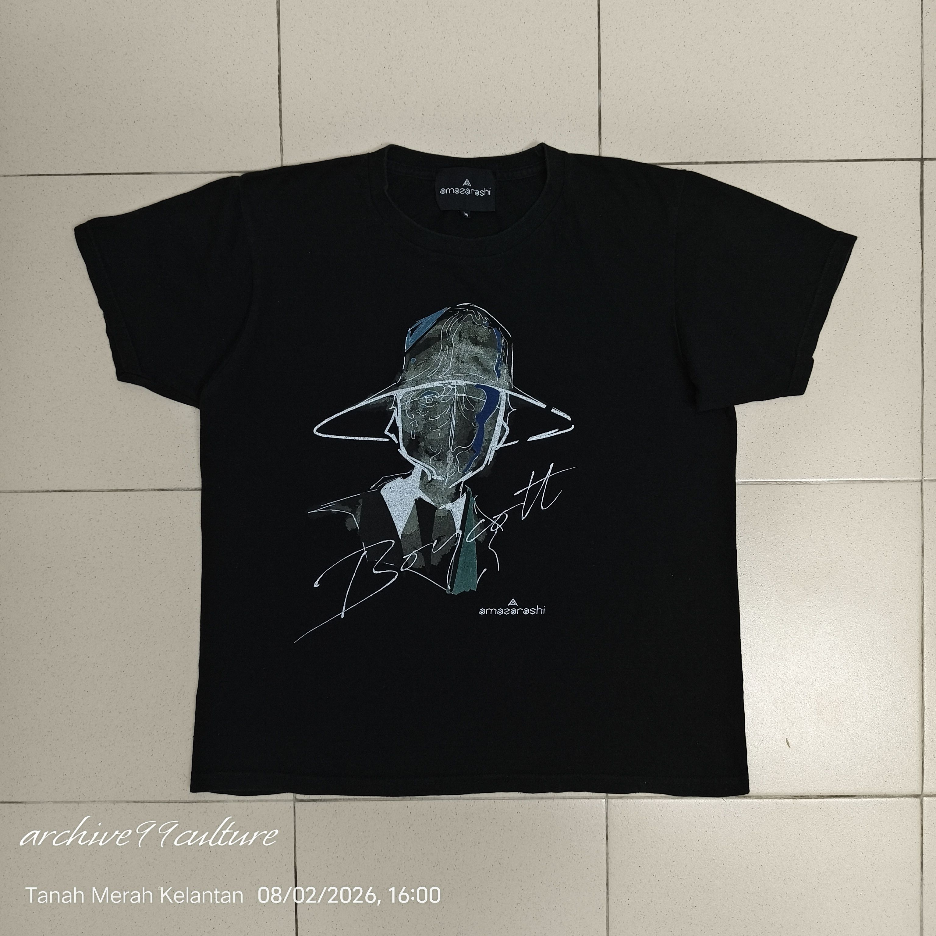 Band Tees OFFICIAL amazarashi Japan Rock Band "Boycott" Abstract G tee Size US M / EU 48-50 / 2 - 1 Thumbnail