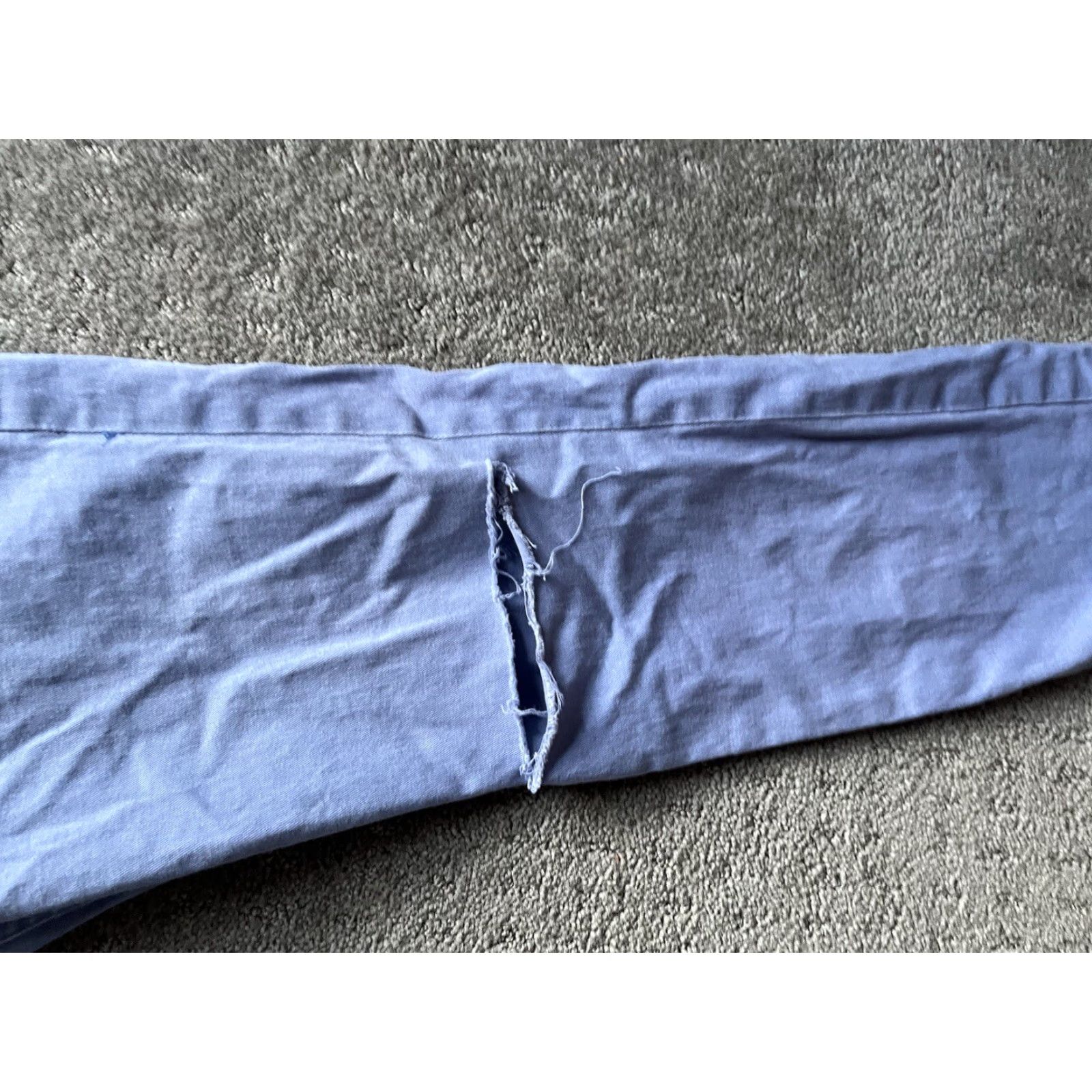 H&M H&M Dress Pants Women 8 Blue Flat Front Slim Ankle Zip Business Casual Trousers Regular Fit Size 30" / US 8 / IT 44 - 6 Thumbnail