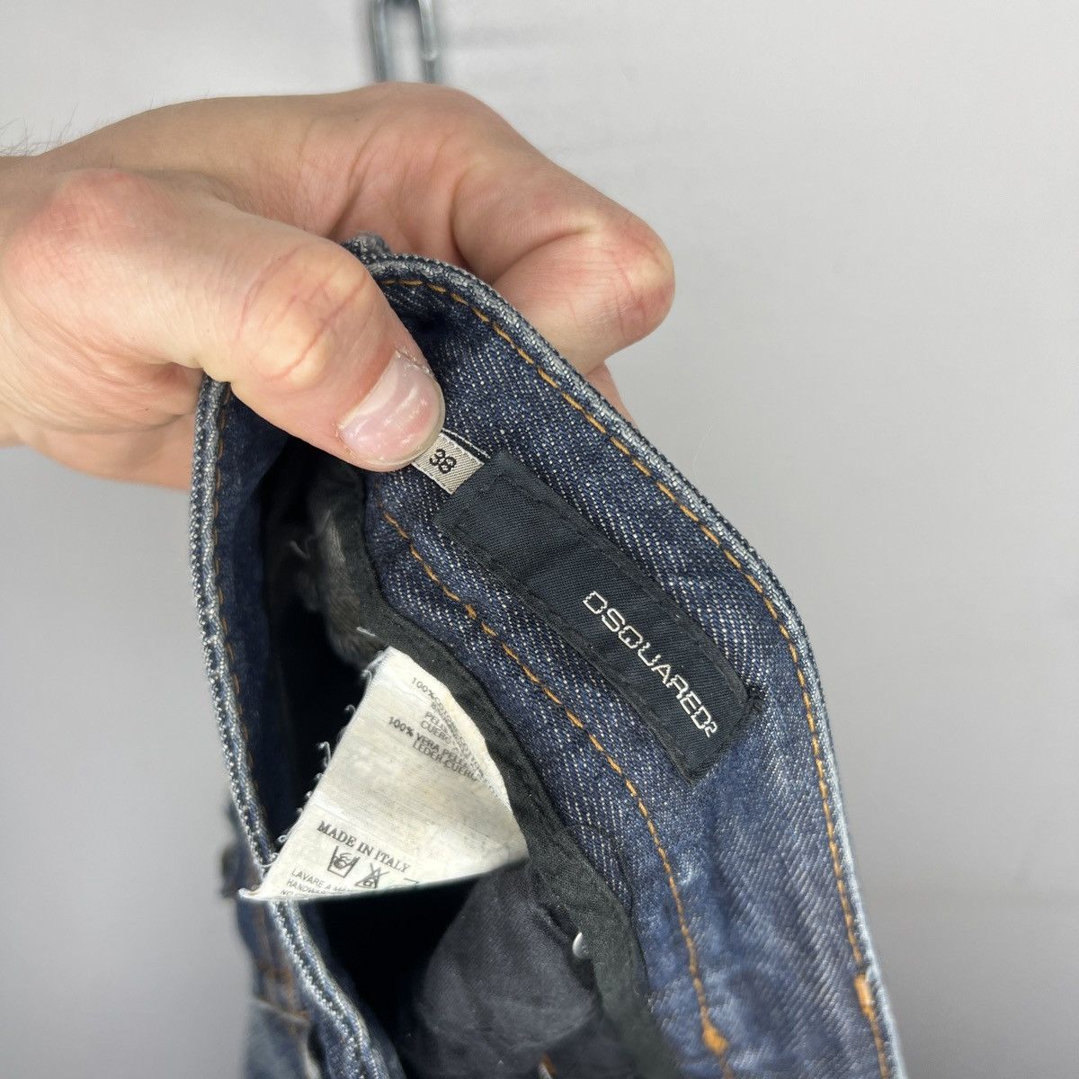Dsquared2 × Japanese Brand × Vintage Vintage Dsquared2 Distress Denim Jeans Jesus Hope Y2K Size 27" / US 4 / IT 40 - 10 Thumbnail
