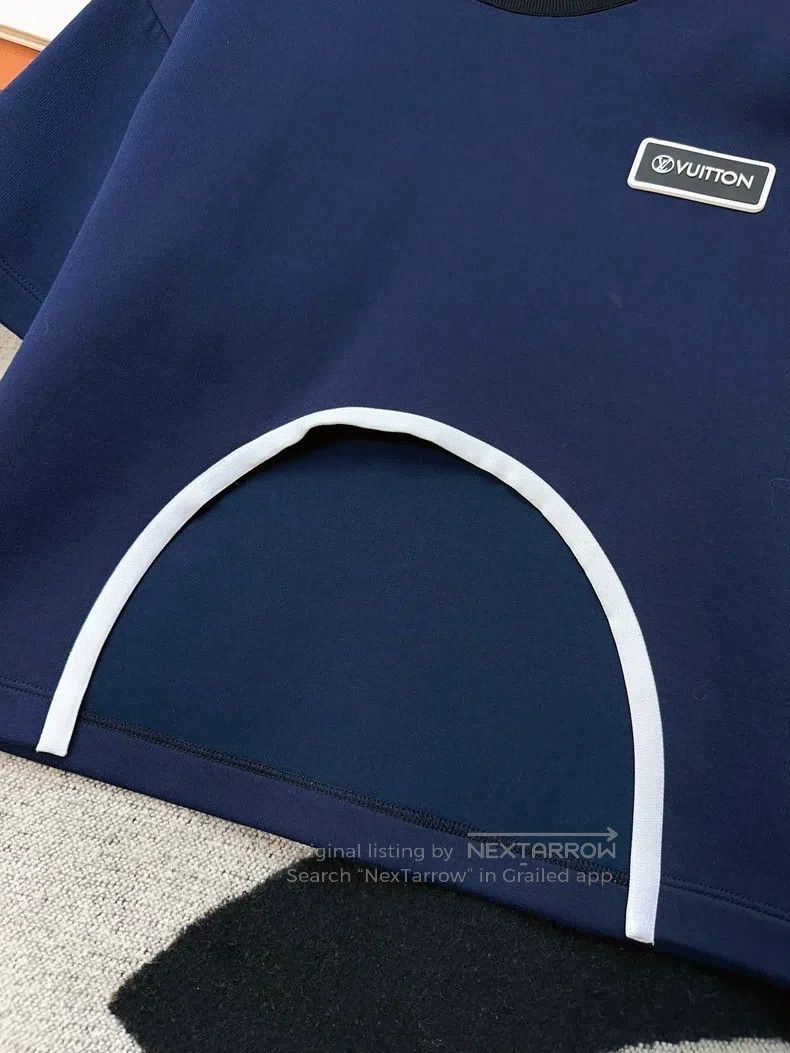 Louis Vuitton Louis Vuitton Blue white edge style short sleeve Size XS / US 0-2 / IT 36-38 - 4 Thumbnail