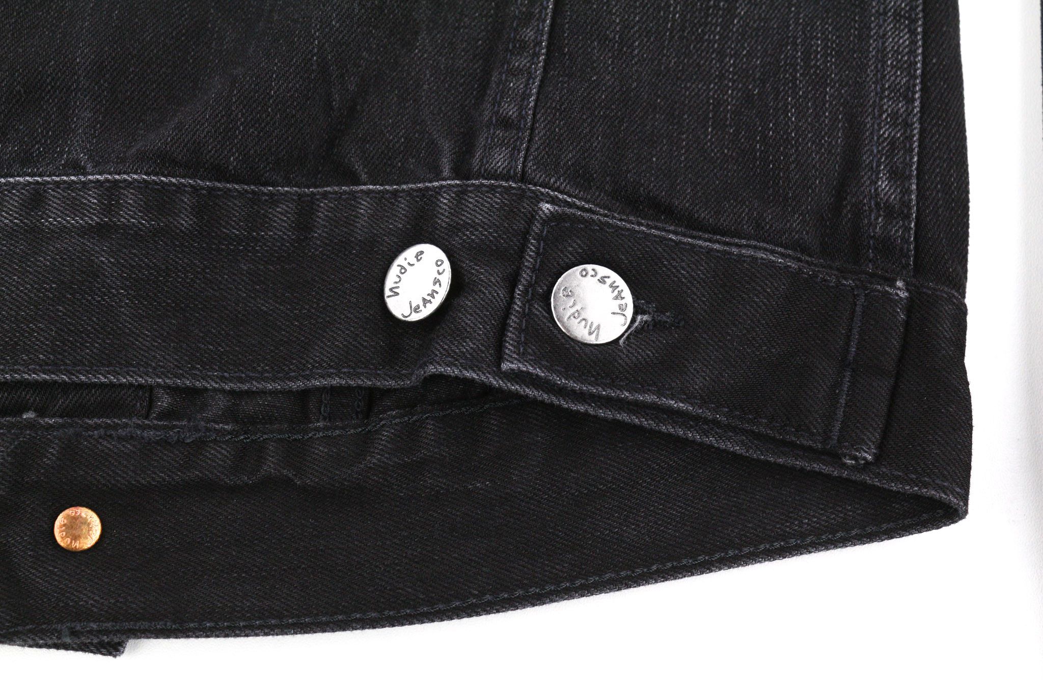 Nudie Jeans BILLY XS Black Lotus Organic Polo Washed Jacket 81965 Size US XS / EU 42 / 0 - 7 Thumbnail