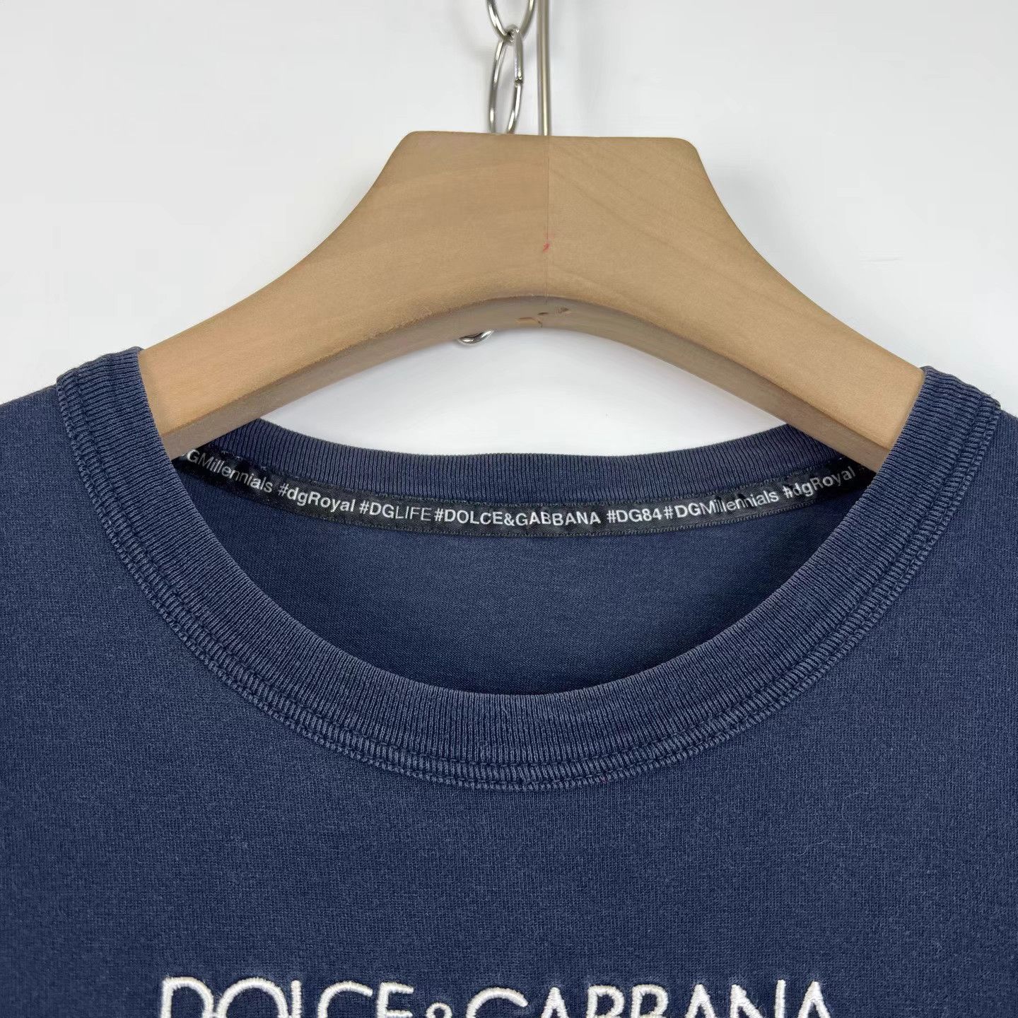 Dolce & Gabbana Dolce & Gabbana Black Embroidered Logo Short Sleeve K12 Size US M / EU 48-50 / 2 - 3 Thumbnail
