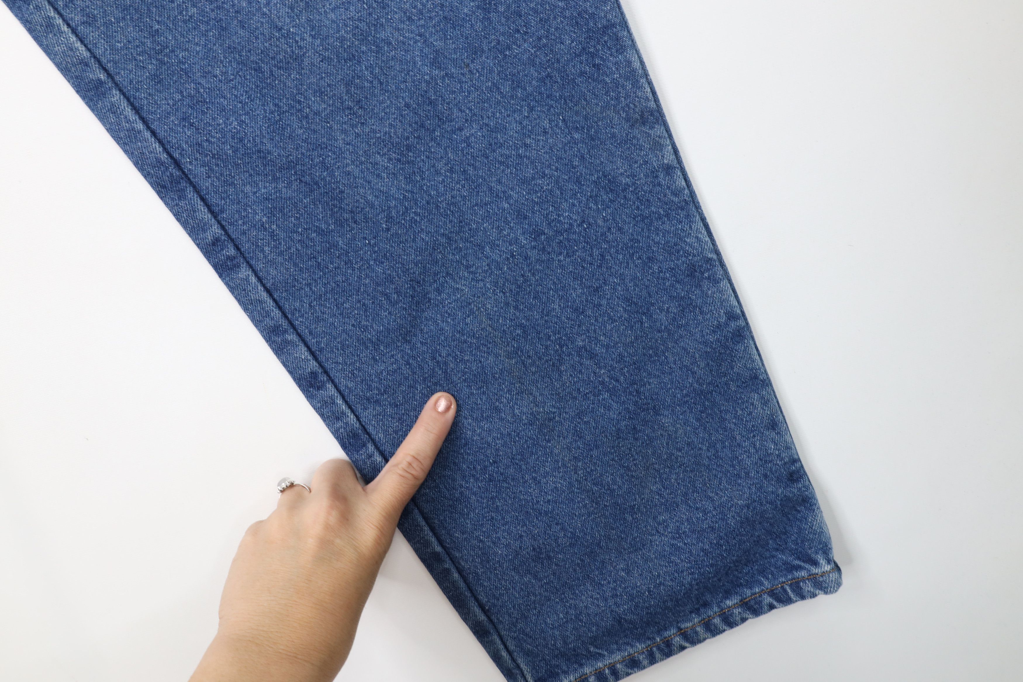 L.L. Bean Vintage LL Bean Natural Fit Flannel Lined Denim Jeans Blue Size US 37 - 6 Thumbnail