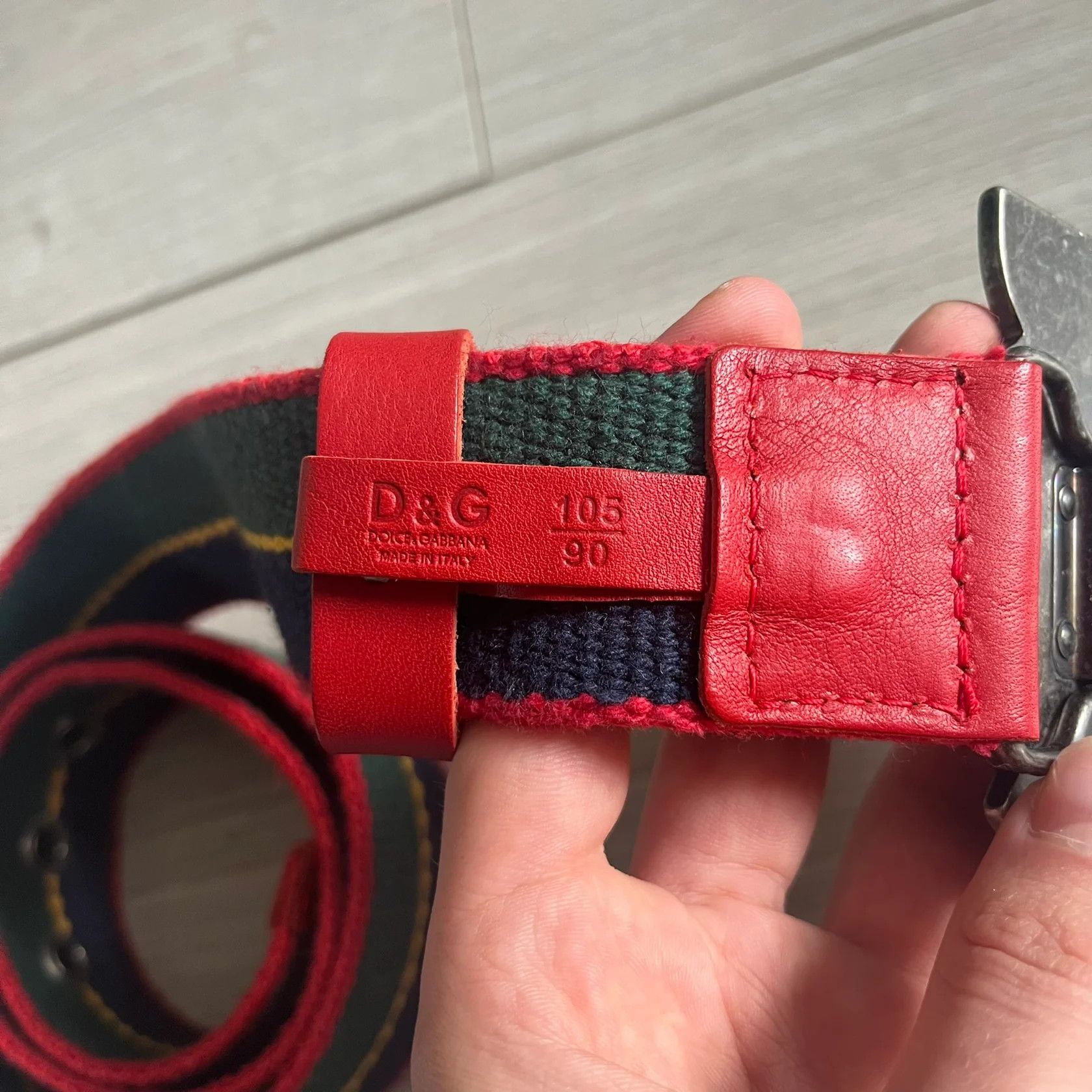 Dolce & Gabbana Dolce & Gabbana "Campus Since 1994" Material Belt Size ONE SIZE - 7 Thumbnail