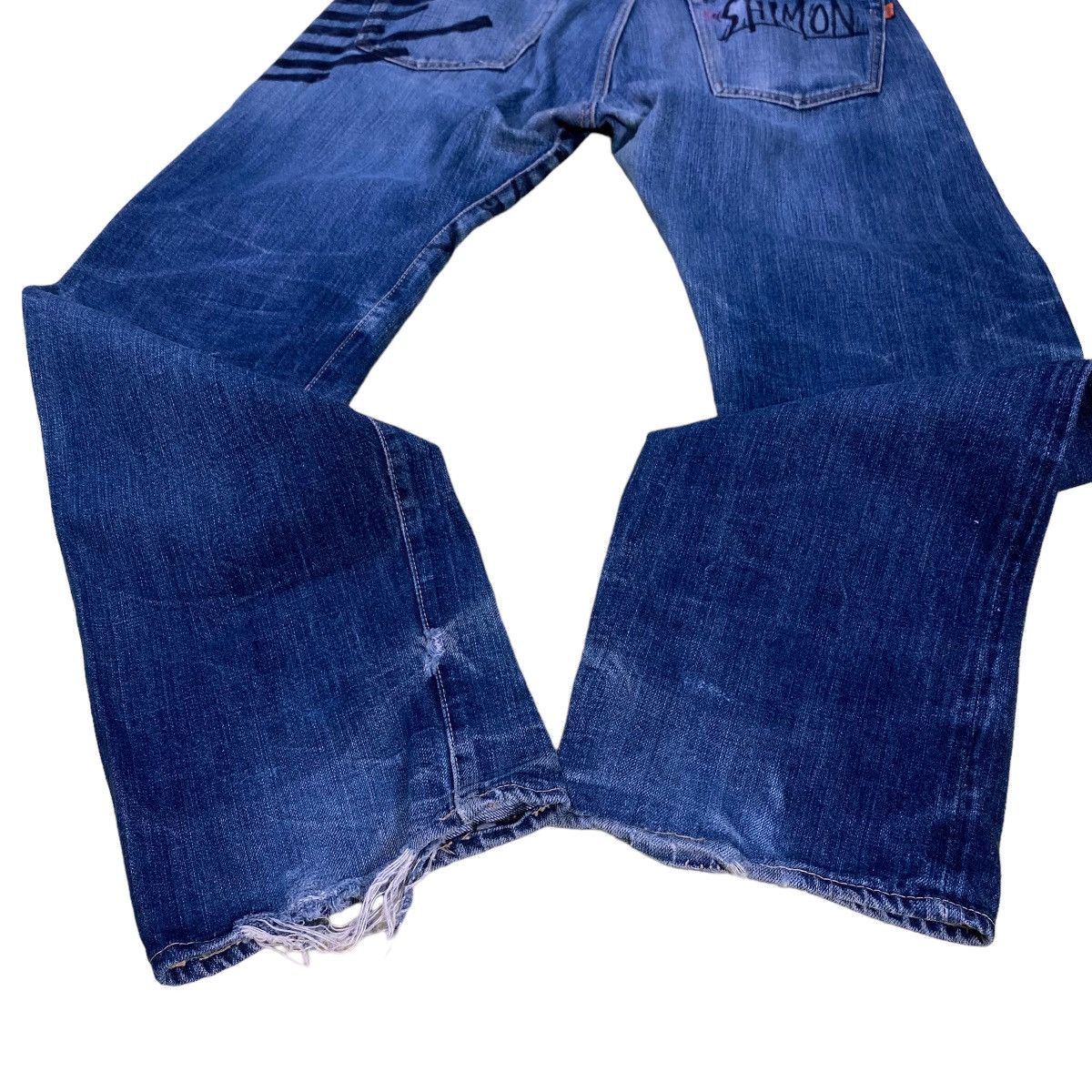 If Six Was Nine × Le Grande Bleu (L.G.B.) × OMNIGOD Omnigod Selvedge Jeans Doodle Design Size US 32 / EU 48 - 15 Thumbnail