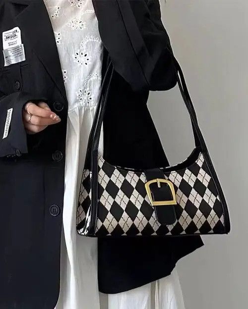 Japanese Brand Retro diamond shoulder bag Size ONE SIZE - 3 Thumbnail