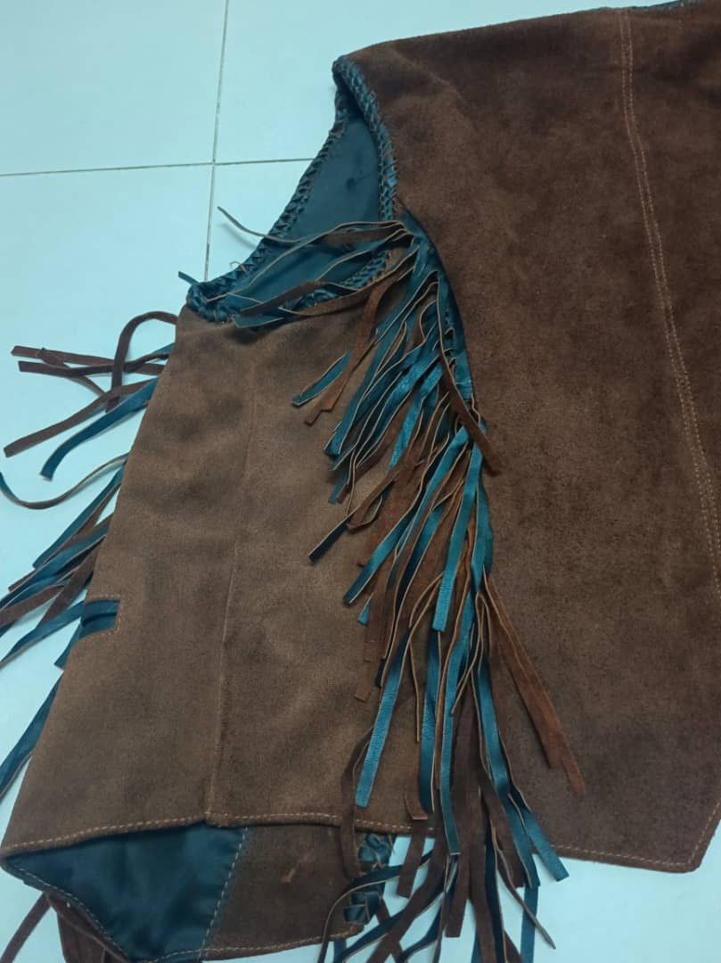 Harley Davidson × Vintage Vintage Leather apache American motorcycle vest Size US XL / EU 56 / 4 - 5 Thumbnail