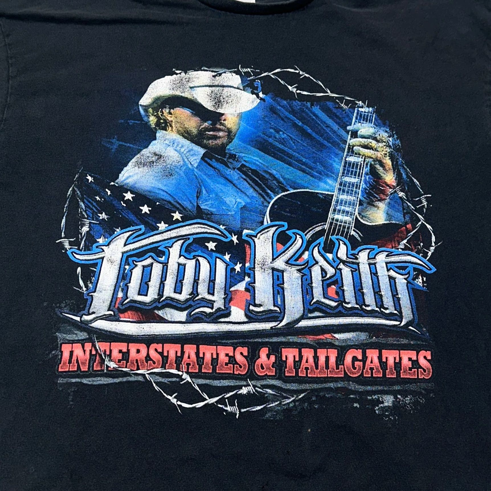 Delta Toby Keith Mens XL 2016 Interstates & Tailgates USA Tour Tee Concert Band Shirt Size US XL / EU 56 / 4 - 3 Thumbnail