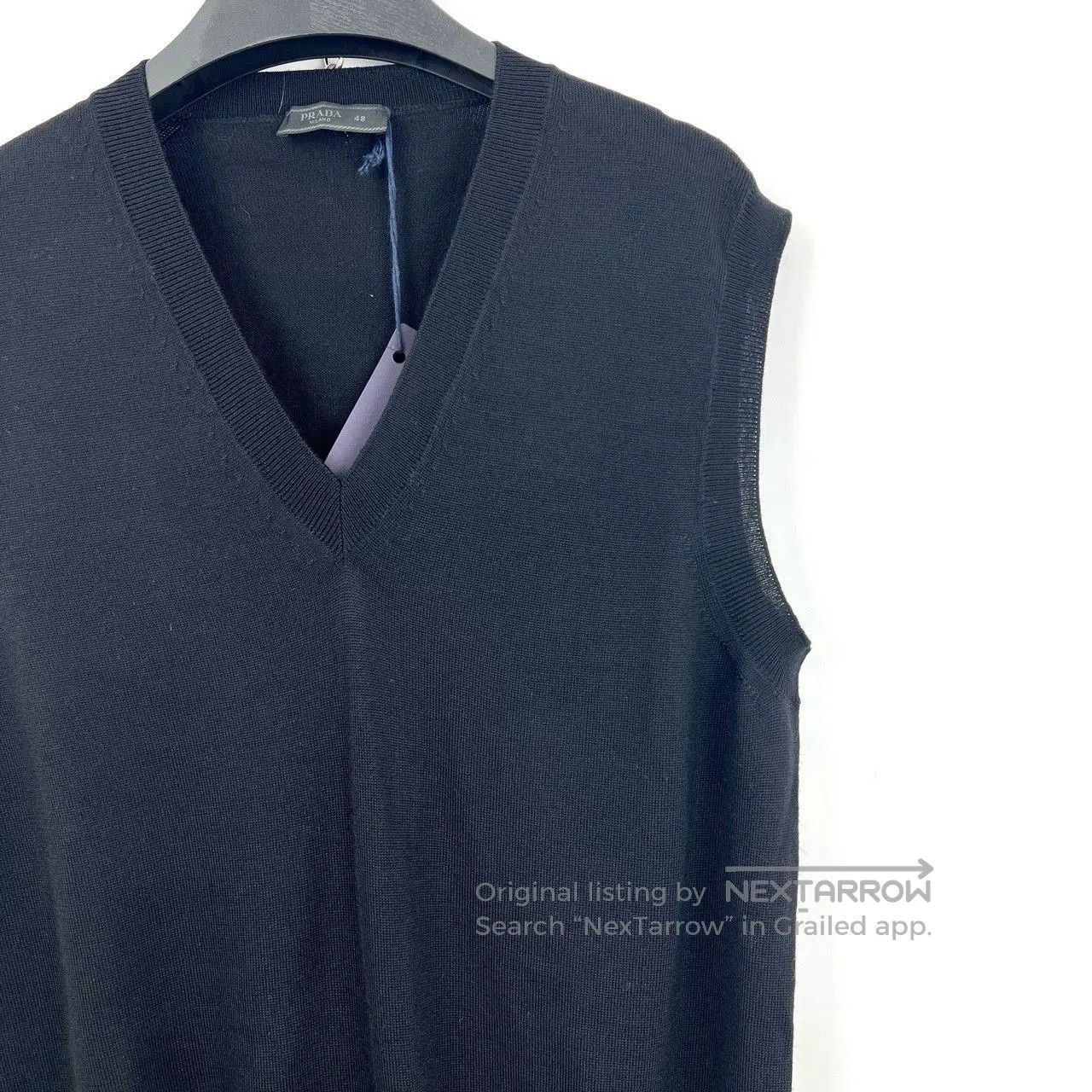 Prada Prada Black V-Neck Sleeveless Knit Vest. Size US M / EU 48-50 / 2 - 4 Thumbnail