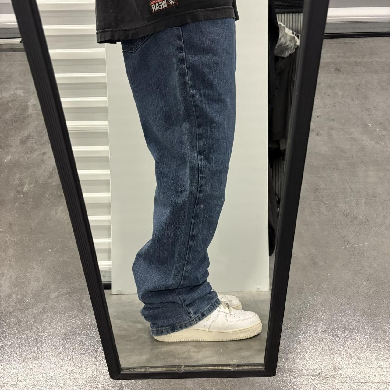 Vintage Crazy Vintage Y2K/2000s Dark Wash Skater Style workwear Denim Jeans! Size US 36 / EU 52 - 2 Thumbnail
