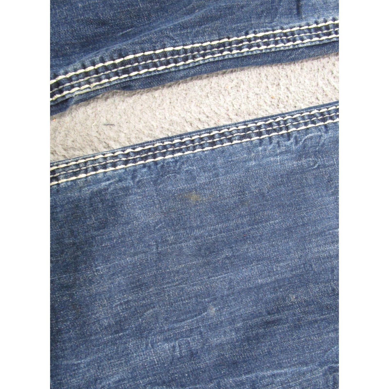 Vintage Rock Revival Jeans Casey Men's 38x33 Distressed Embordered Denim Thick Stitch Size US 38 / EU 54 - 2 Thumbnail