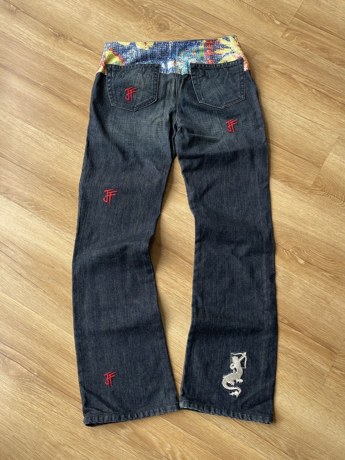 Gianfranco Ferre GIANFRANCO FERRE Japanese Style Flared Jeans Y2K LGB Style Size 27" / US 4 / IT 40 - 10 Thumbnail