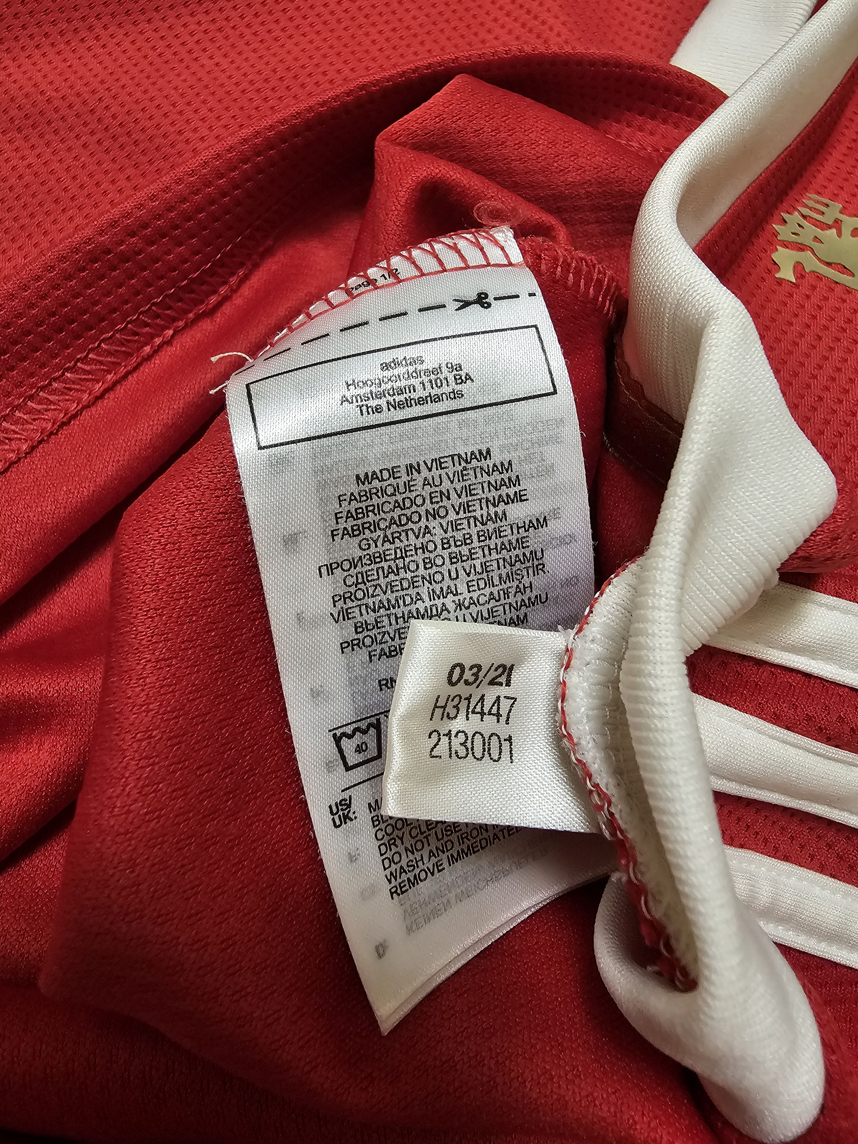 Adidas MANCHESTER UNITED 2022 RONALDO HOME FOOTBALL SOCCER JERSEY Size US XL / EU 56 / 4 - 9 Thumbnail