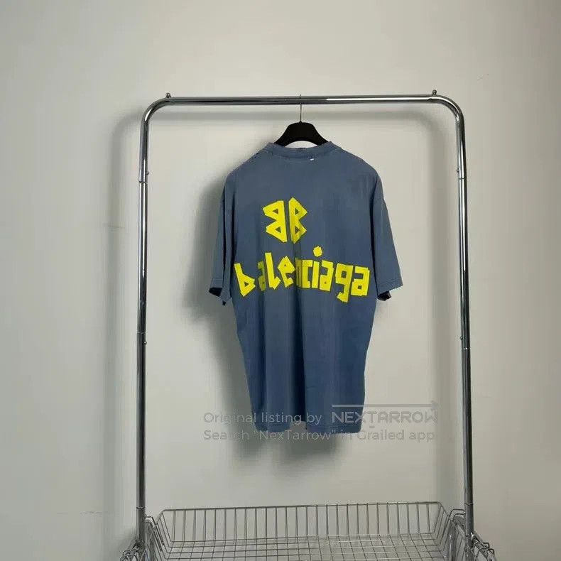 Balenciaga Balenciaga Distressed Tape Short Sleeve. Size US XS / EU 42 / 0 - 2 Thumbnail