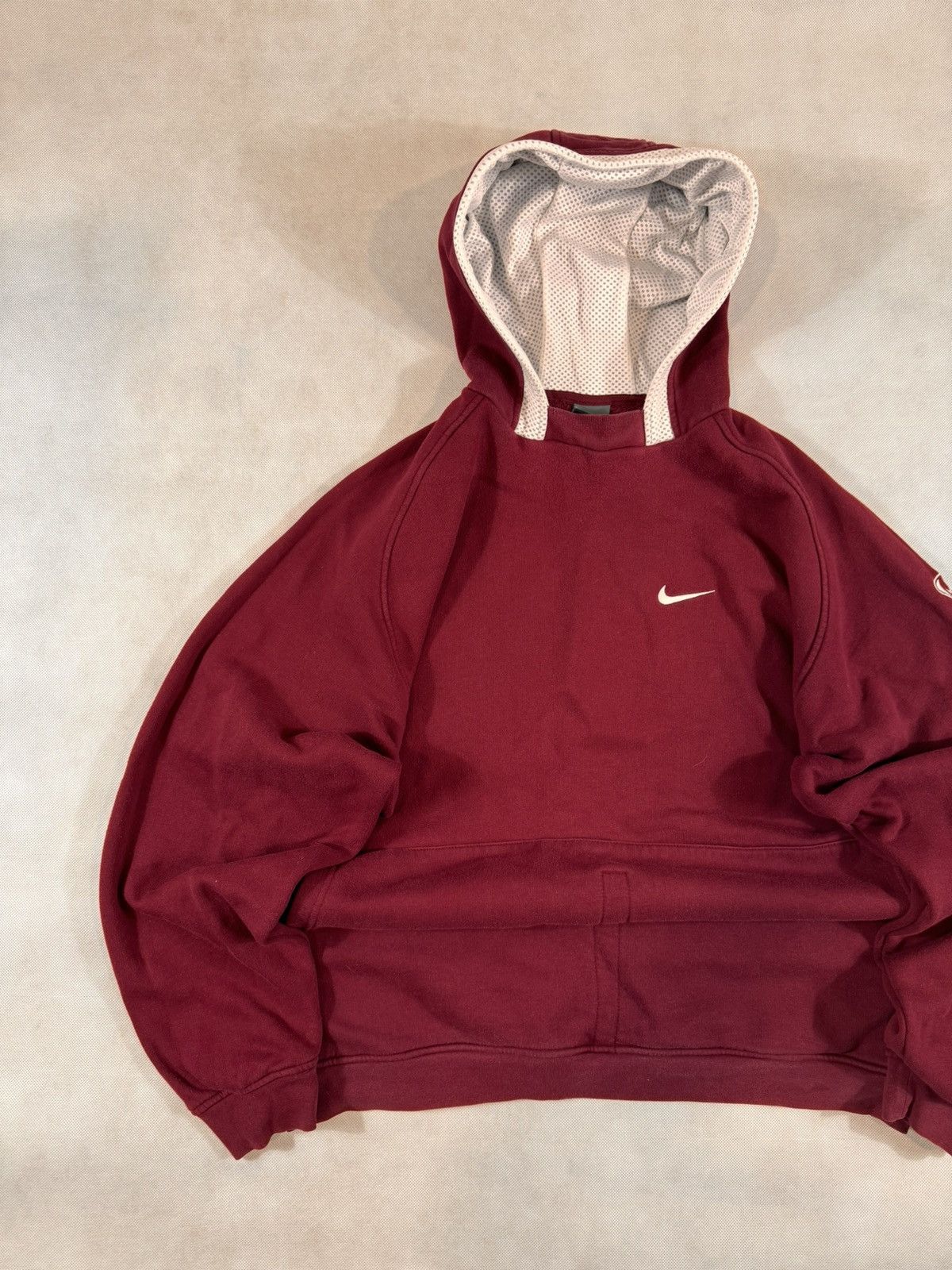 Nike × Vintage NIKE VINTAGE BASIC LOGO OVERSIZE BOXY HOODIE Size US XL / EU 56 / 4 - 2 Thumbnail