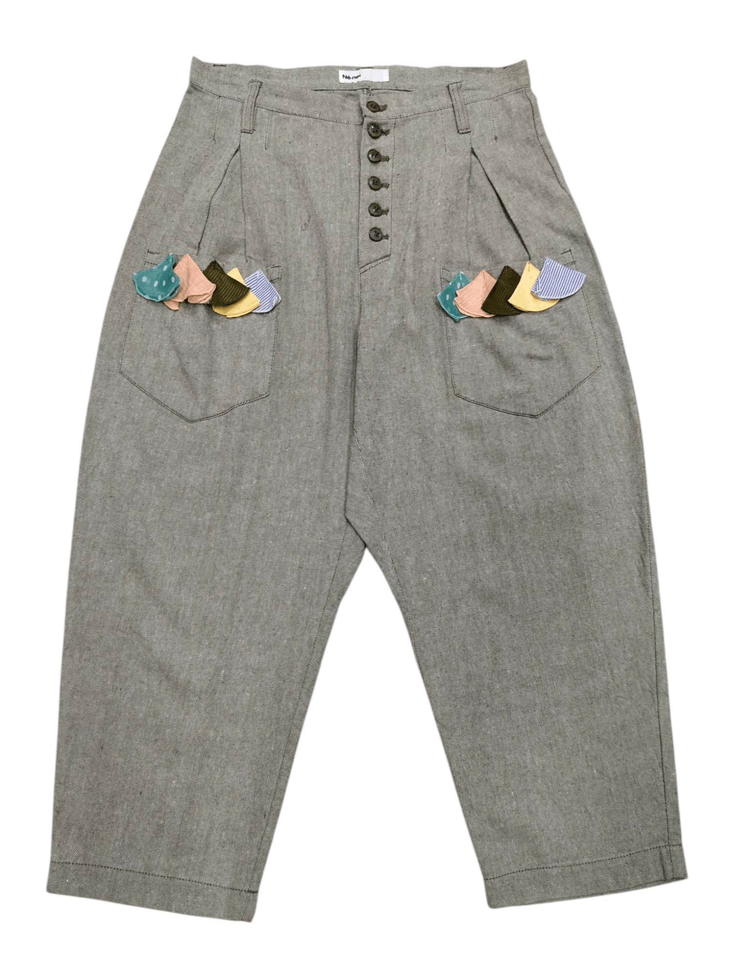 🇯🇵Ne-Net🇯🇵 by Issey Co Tape Drop Crotch Cropped Pants