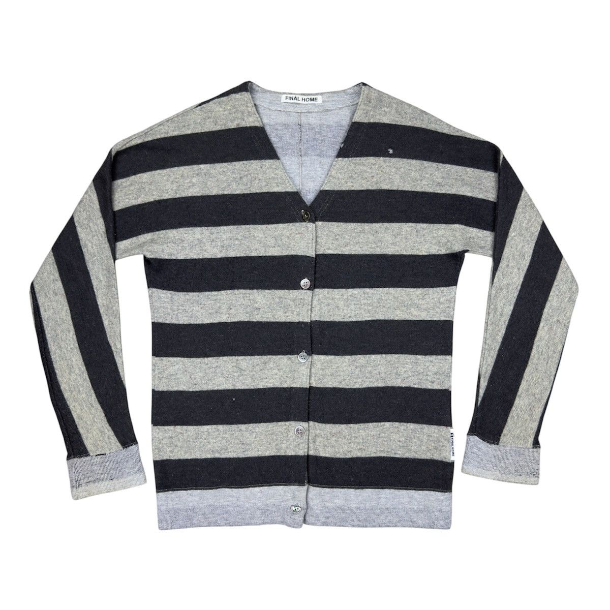 Final Home 90’s RARE Issey Miyake FINAL HOME "Prison Stripes" Cardigan Size US S / EU 44-46 / 1 - 1 Thumbnail