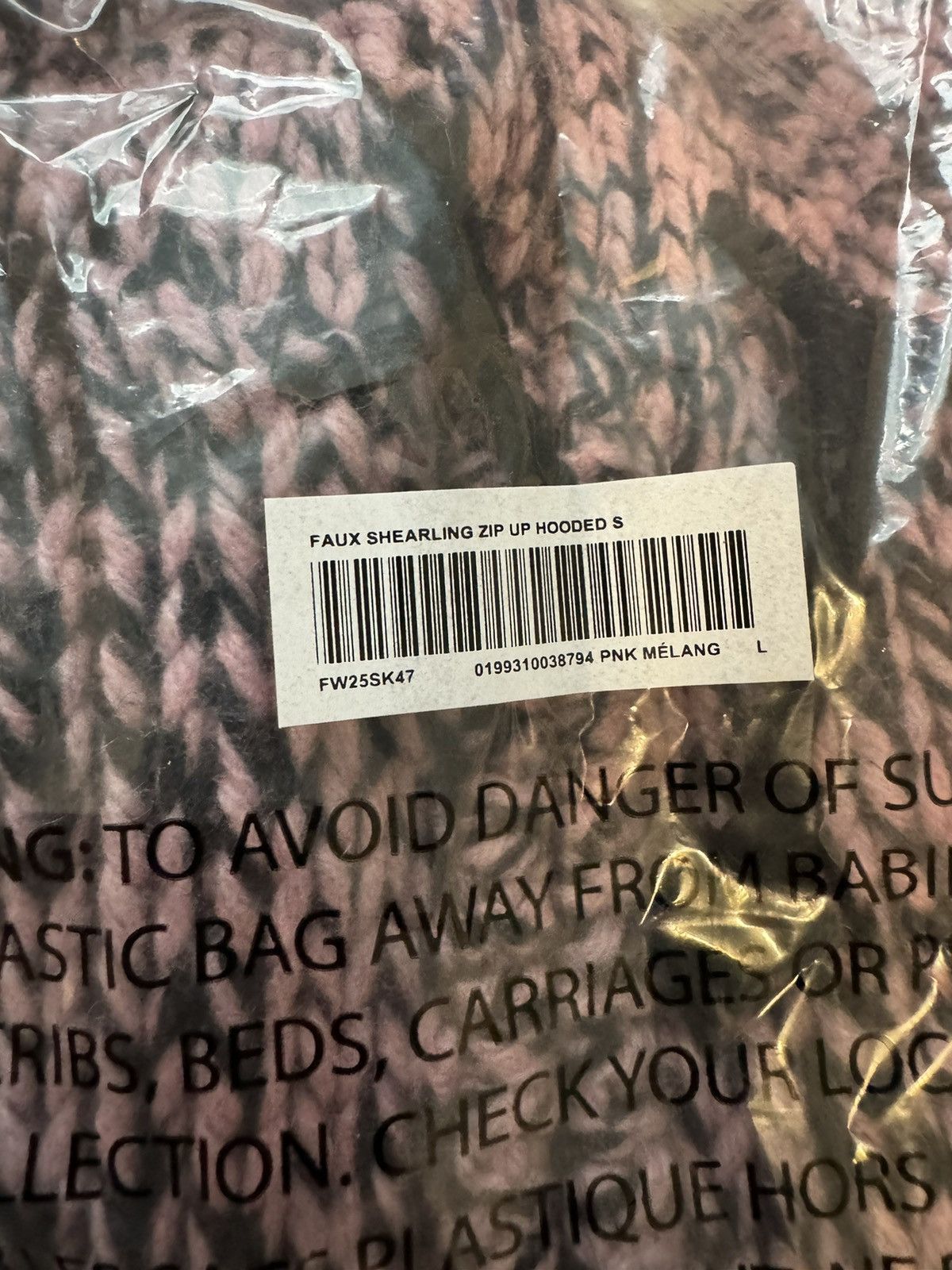 Supreme Supreme Faux Shearling Zip up Hooded Sweatshirt Pink Size US L / EU 52-54 / 3 - 8 Thumbnail