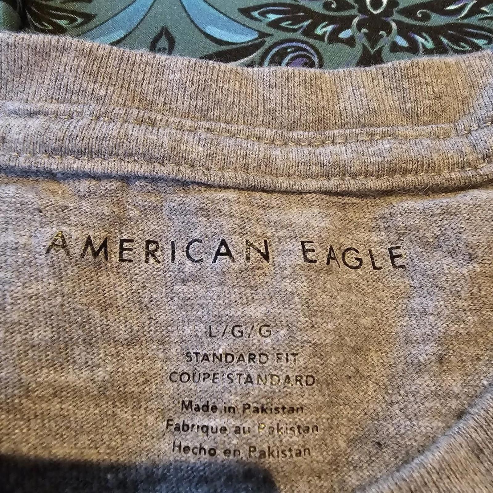 American Eagle Outfitters American Eagle Outfitters Men's Grey and Pink Tshirt Size US L / EU 52-54 / 3 - 5 Thumbnail