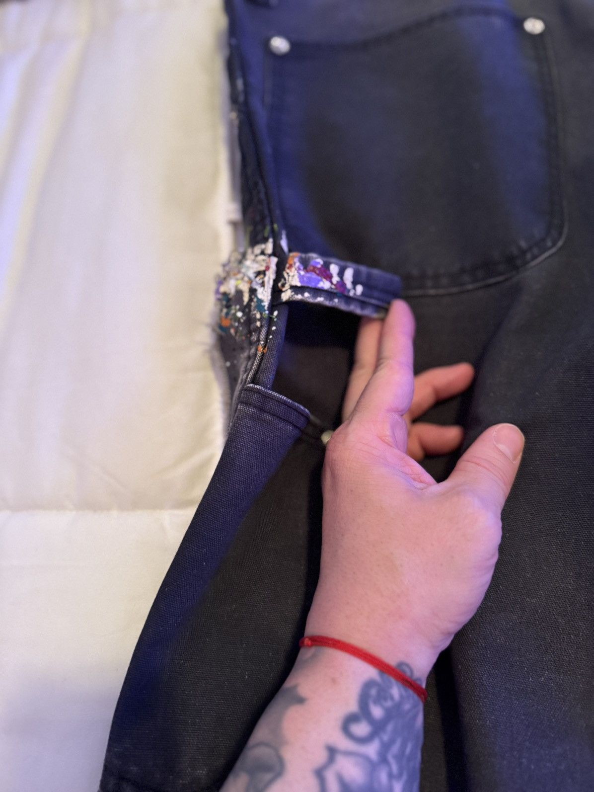 Gallery Dept. Gallery Dept. Faded Blue Carpenter La Flare Pants (sz 40 US) Size US 40 / EU 56 - 3 Thumbnail