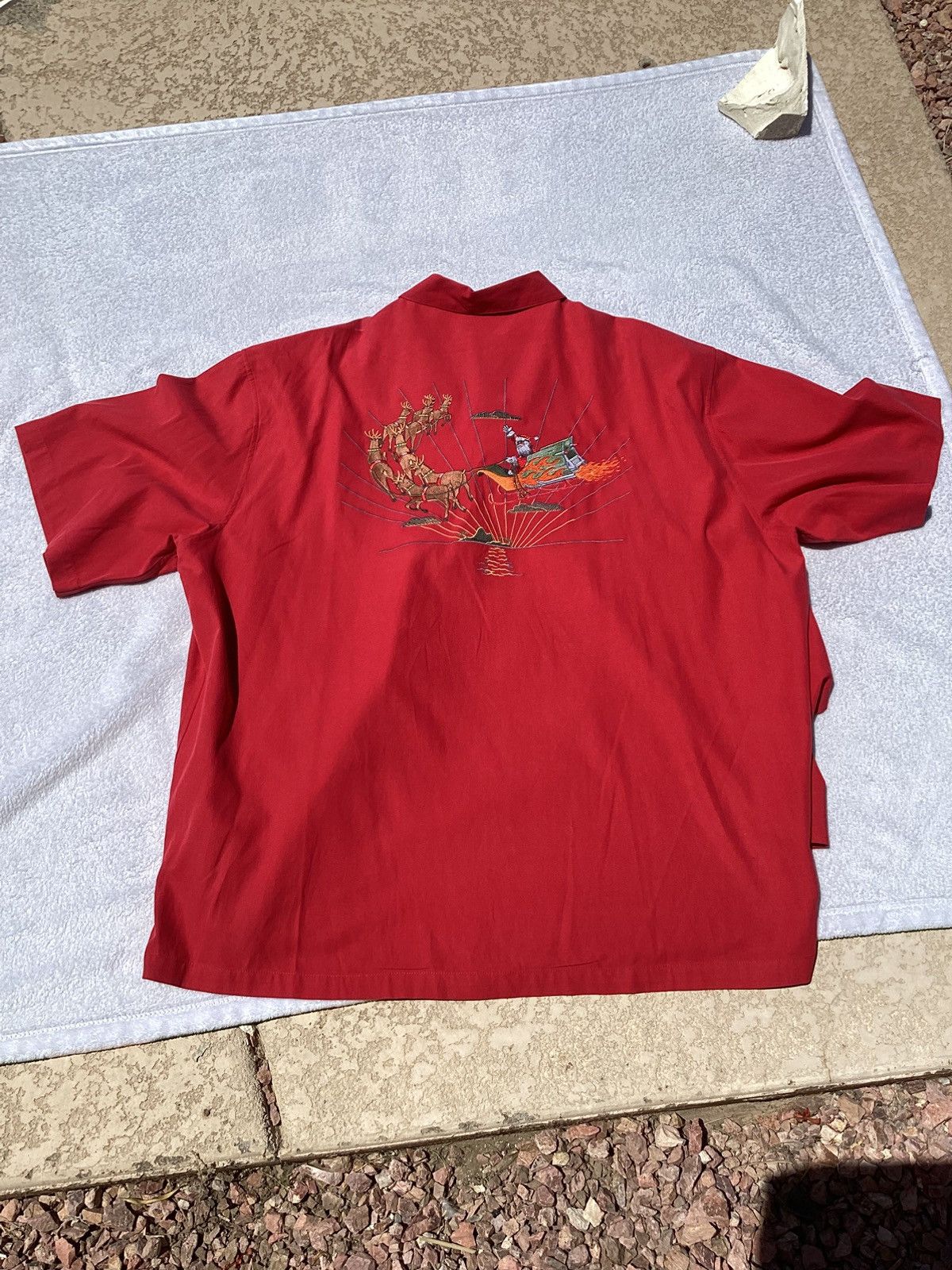 Tori Richard Vtg Tori, Richard Santa Claus sleigh Christmas 2XL button up Size US XXL / EU 58 / 5 - 1 Thumbnail
