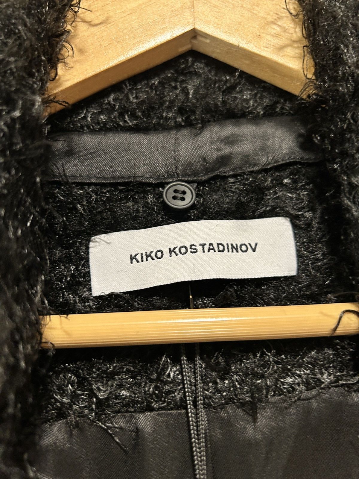 Kiko Kostadinov Kiko Kostadinov F/W 19 Goff Zip Darted Jacket Furry Black Size US S / EU 44-46 / 1 - 3 Thumbnail