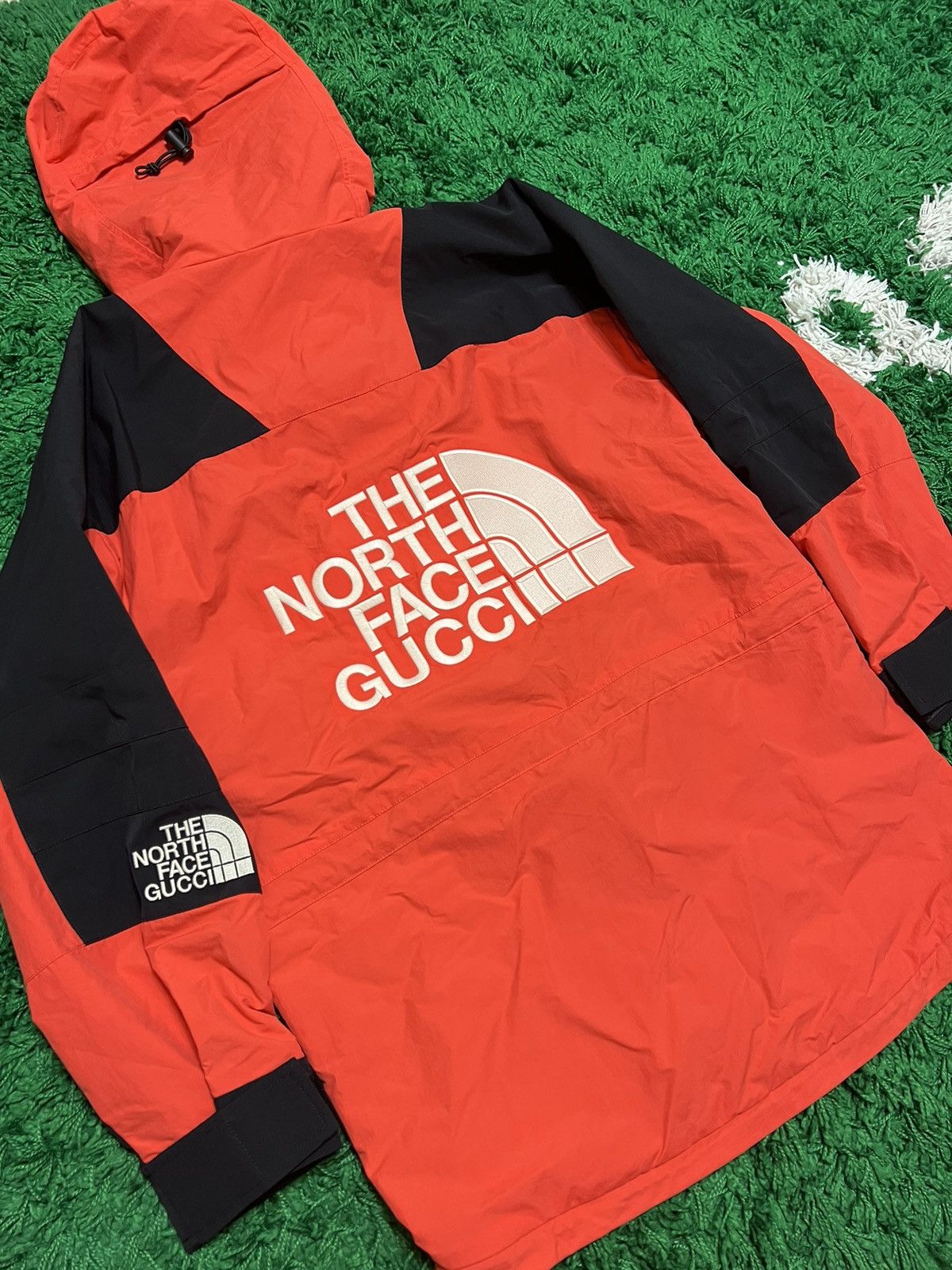 Image of Gucci x The North Face Jacket in Orange, Men's (Size XS)