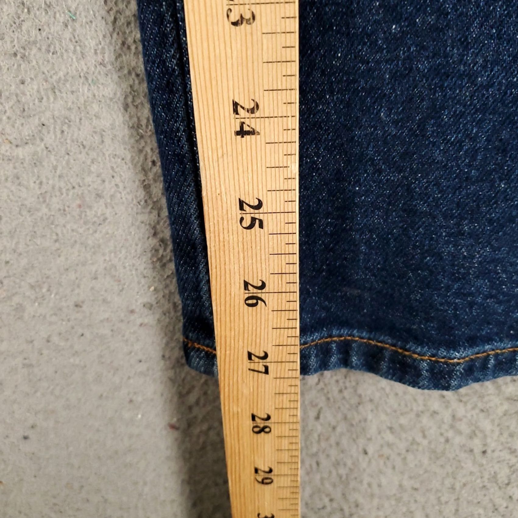 Talbots Talbots Slim Straight Ankle Jeans Womens Size 16 Dark Blue Wash Slimming Stretch Denim 5-Pocket Inseam 27in Size 38" / US 16 / IT 52 - 4 Thumbnail