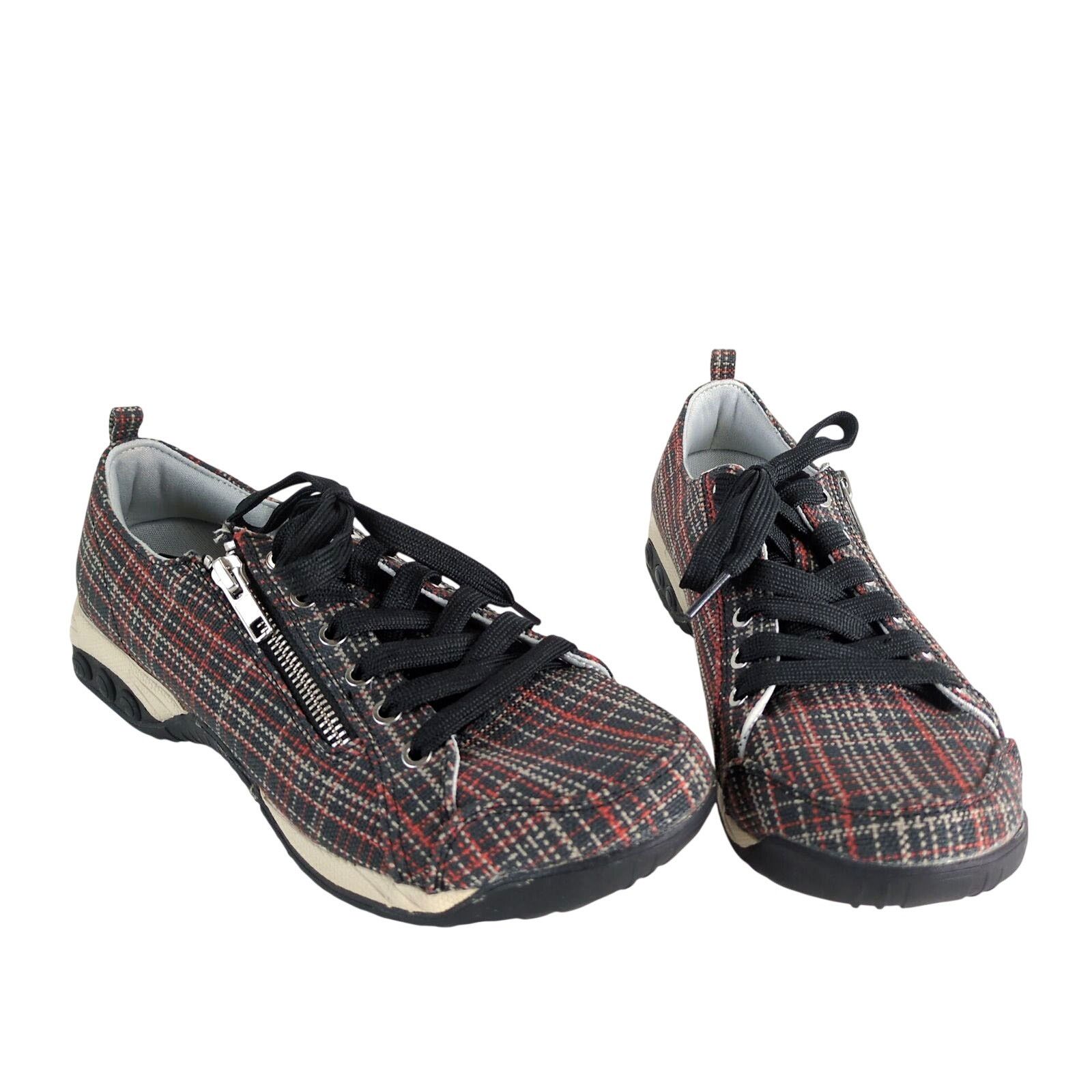 Other Therafit Plaid Comfort Sneakers Women's 8.5 Side Zip Walking Size US 8.5 / IT 38.5 - 1 Thumbnail